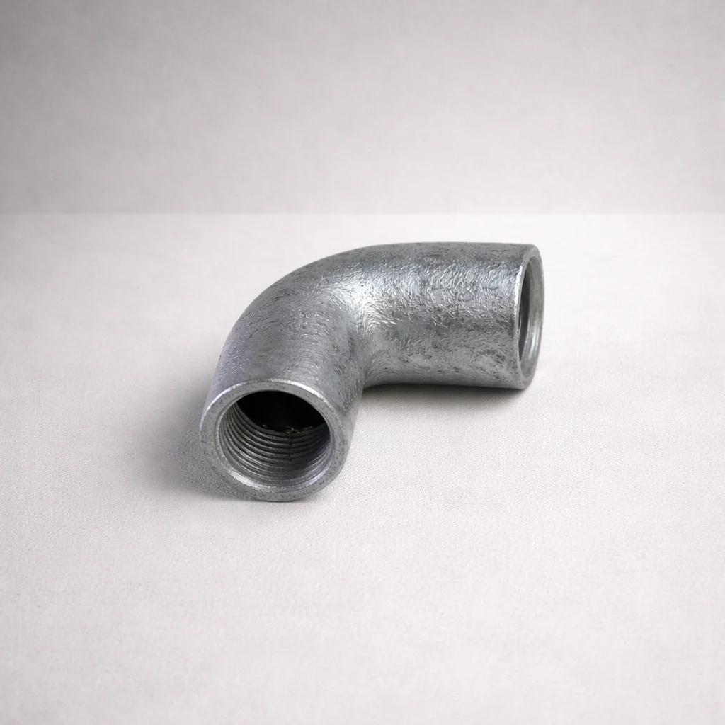 20mm Galvanised Steel 90 Degree Conduit Elbow