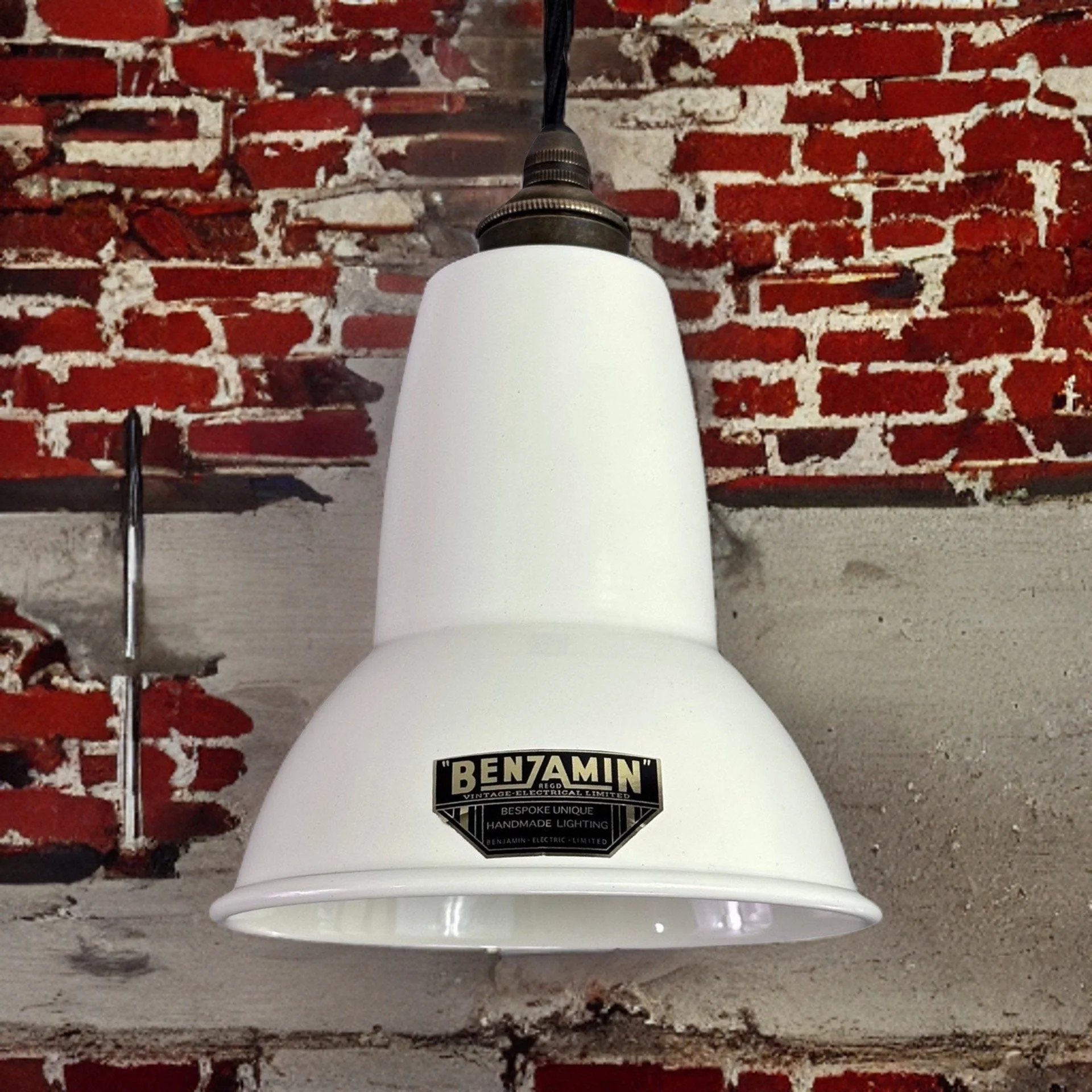 Alby ~ Linen White Shade Pendant Set Light ~ 6 Inch - Image 5