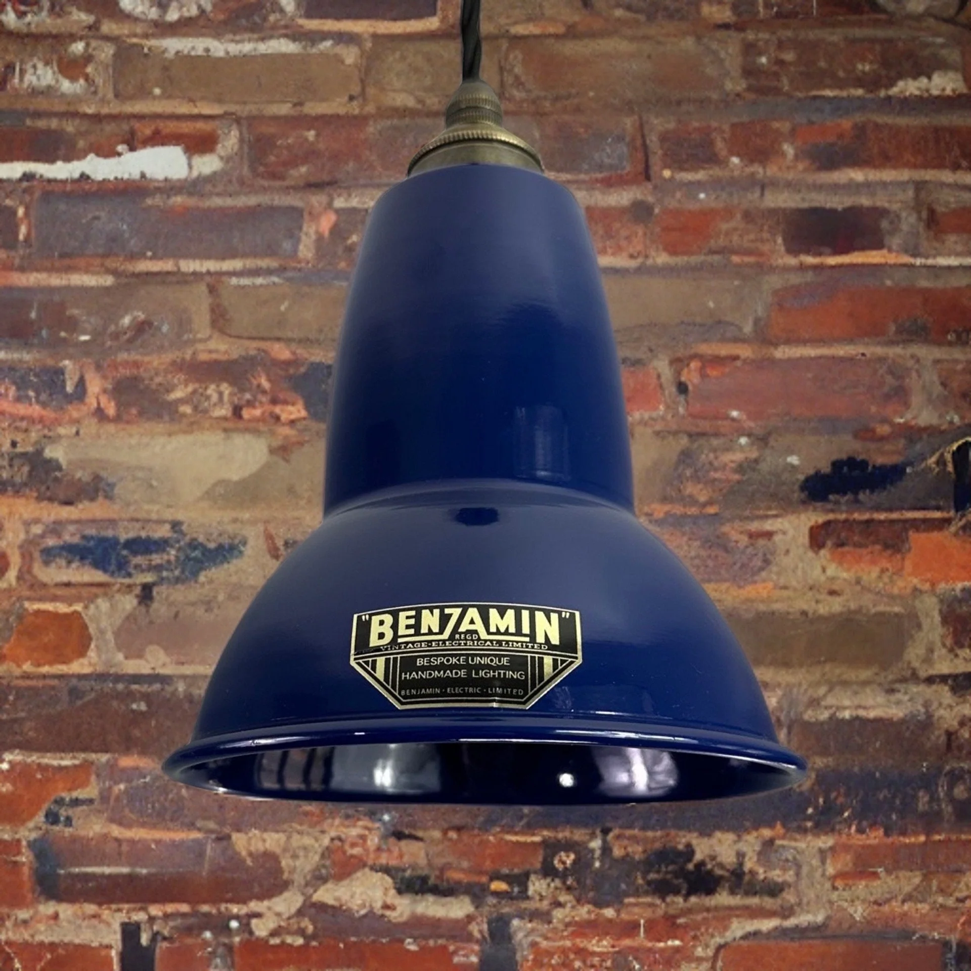 Alby ~ Navy Blue Shade Pendant Set Light | Ceiling Dining Room | Kitchen Table | Vintage Edison Filament Bulb | 6 Inch - Image 4