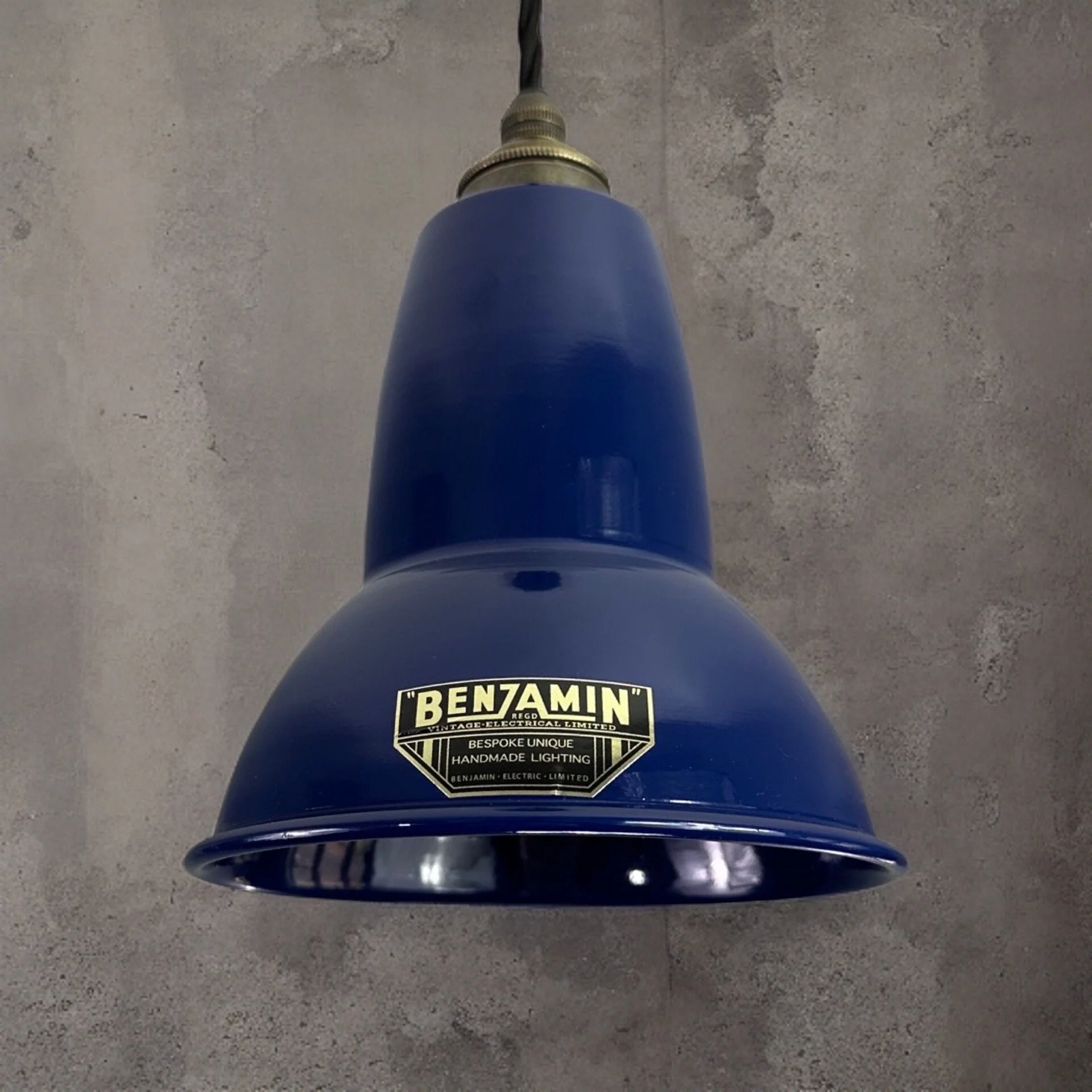 Alby ~ Navy Blue Shade Pendant Set Light | Ceiling Dining Room | Kitchen Table | Vintage Edison Filament Bulb | 6 Inch - Image 7