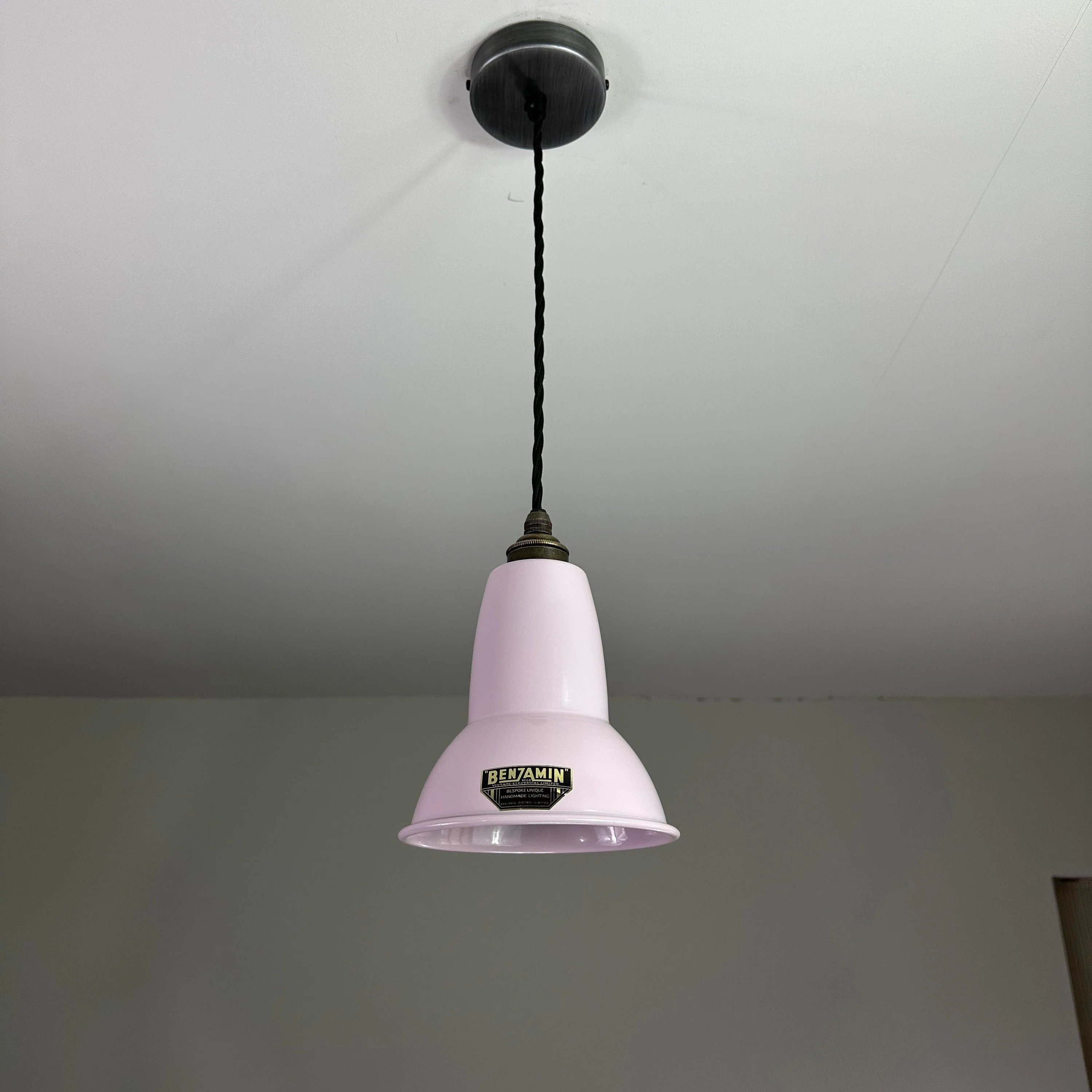 Alby ~ Rose Pink Shade Pendant Set Light ~ 6 Inch - Image 3