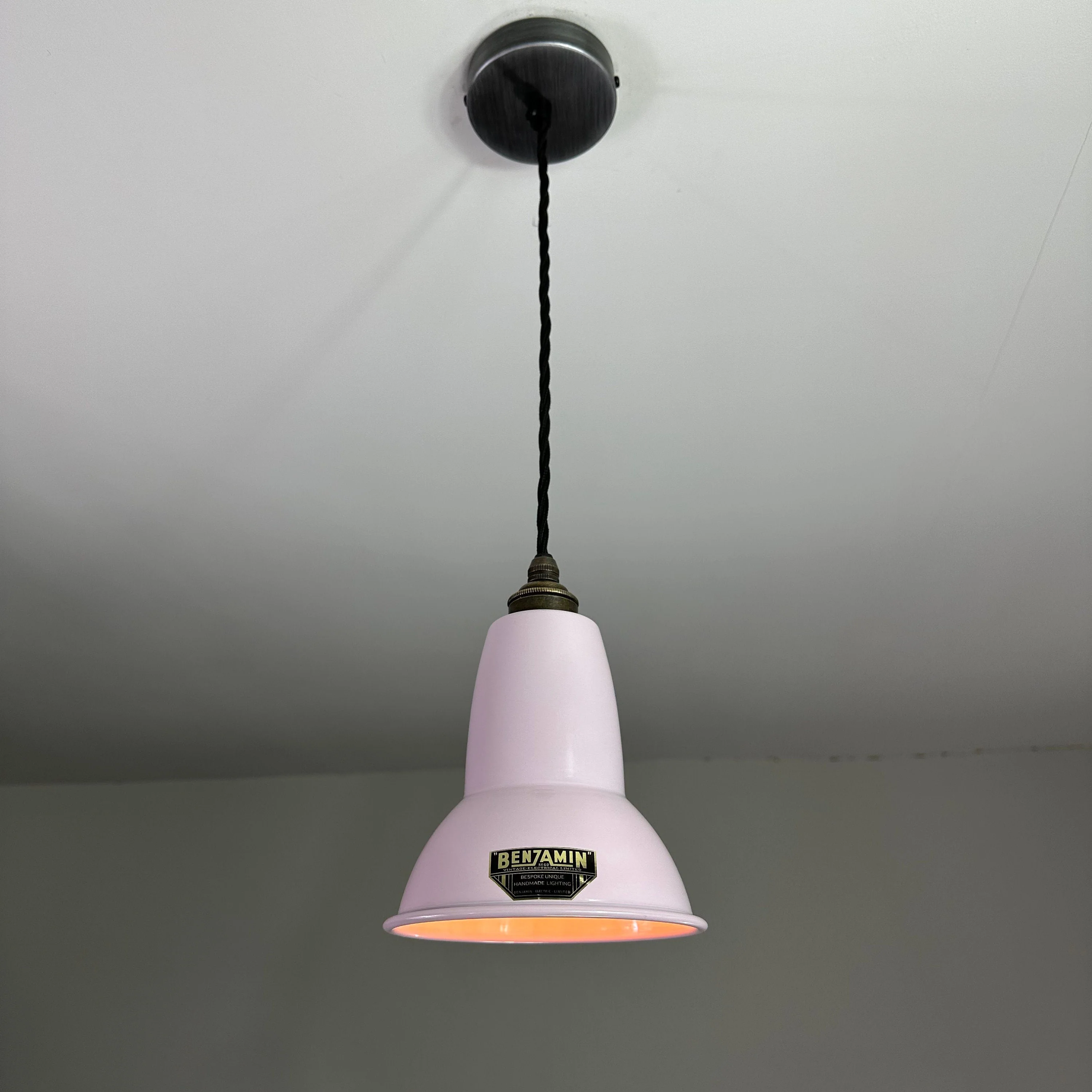 Alby ~ Rose Pink Shade Pendant Set Light ~ 6 Inch - Image 6