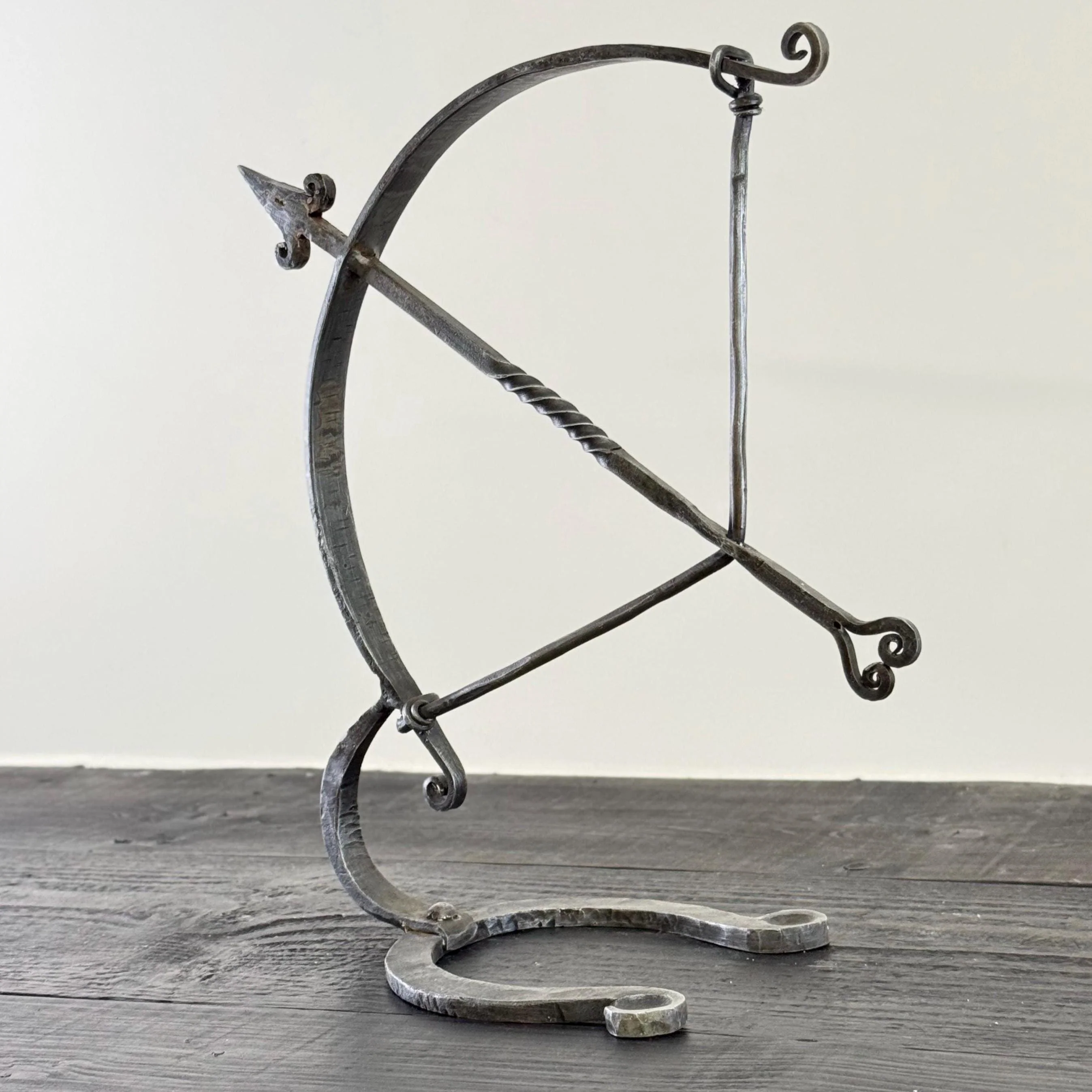 Armillary Arrow Solid Wrought Iron Sculpture - Image 4