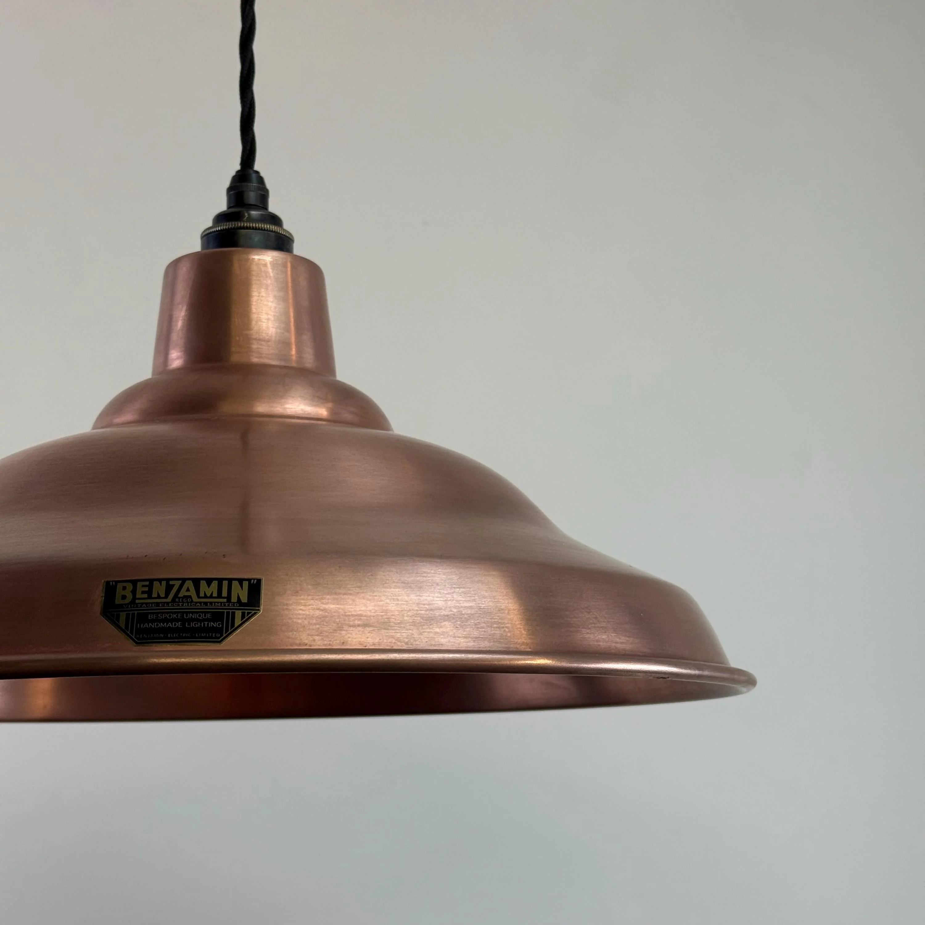 Bawsey ~ Antique Copper Industrial factory shade light ~ 16 Inch - Image 3