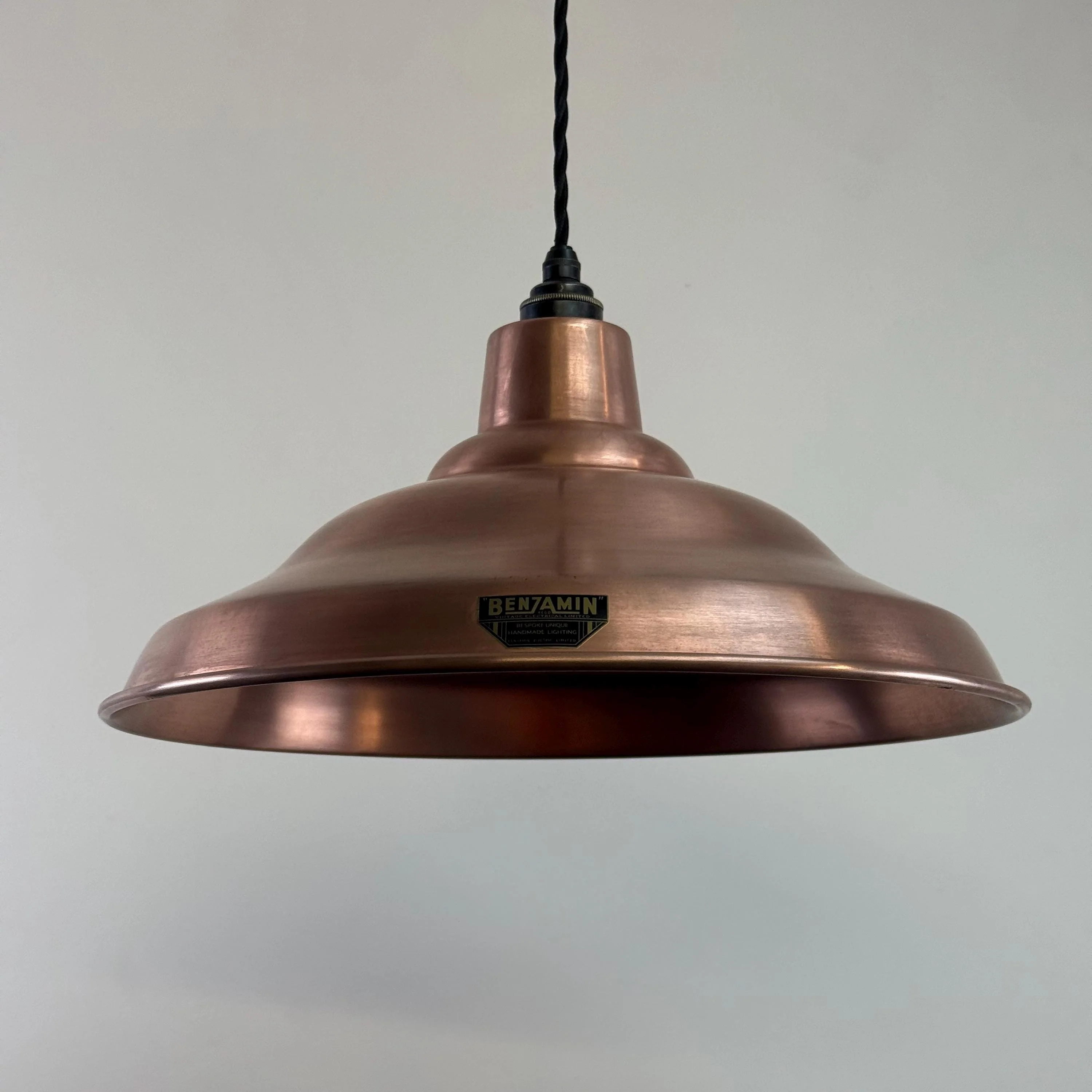 Bawsey ~ Antique Copper Industrial factory shade light ~ 16 Inch - Image 6