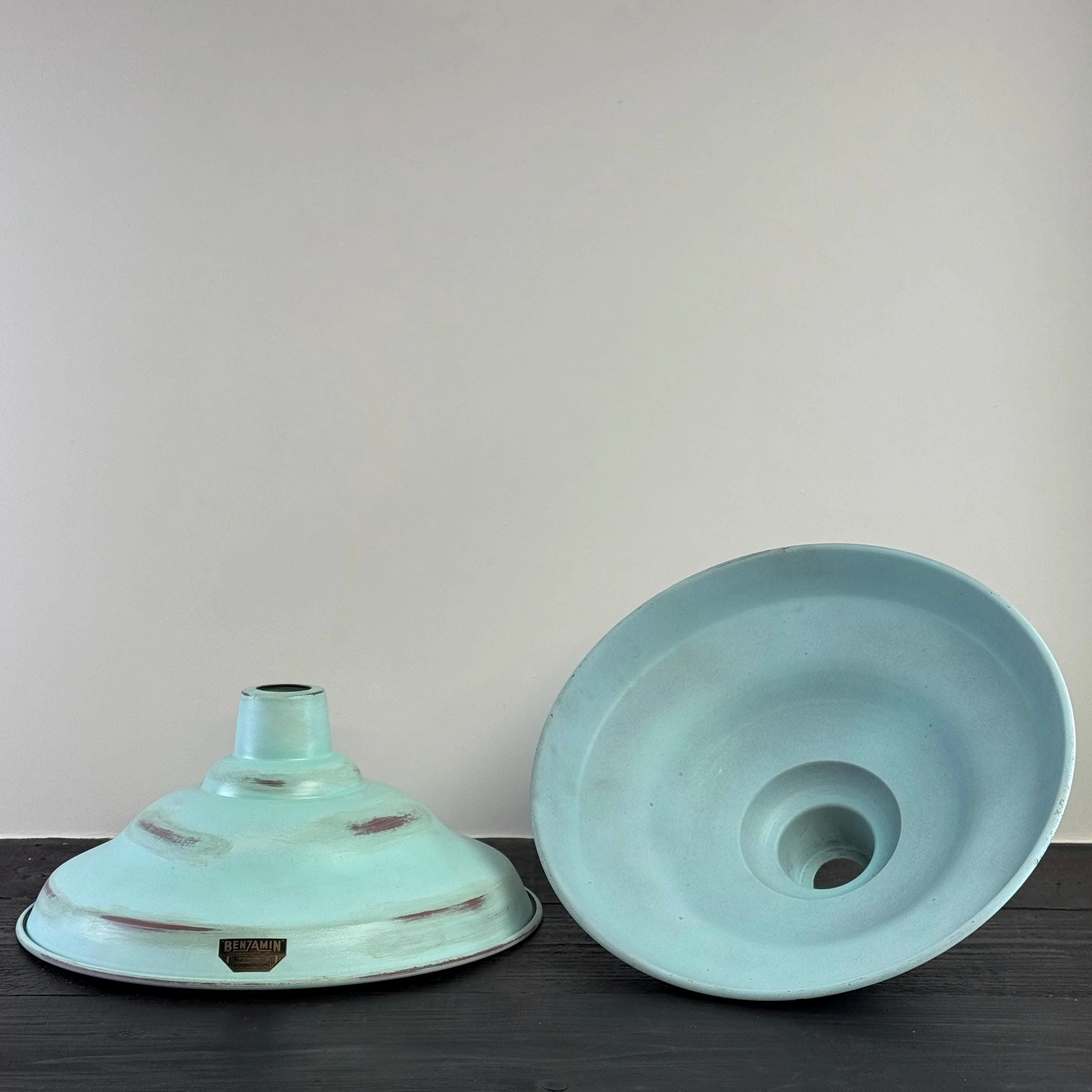 Bawsey ~ Aqua Copper Verdigris Lampshade Pendant Ceiling Light ~ 16 Inch - Image 10