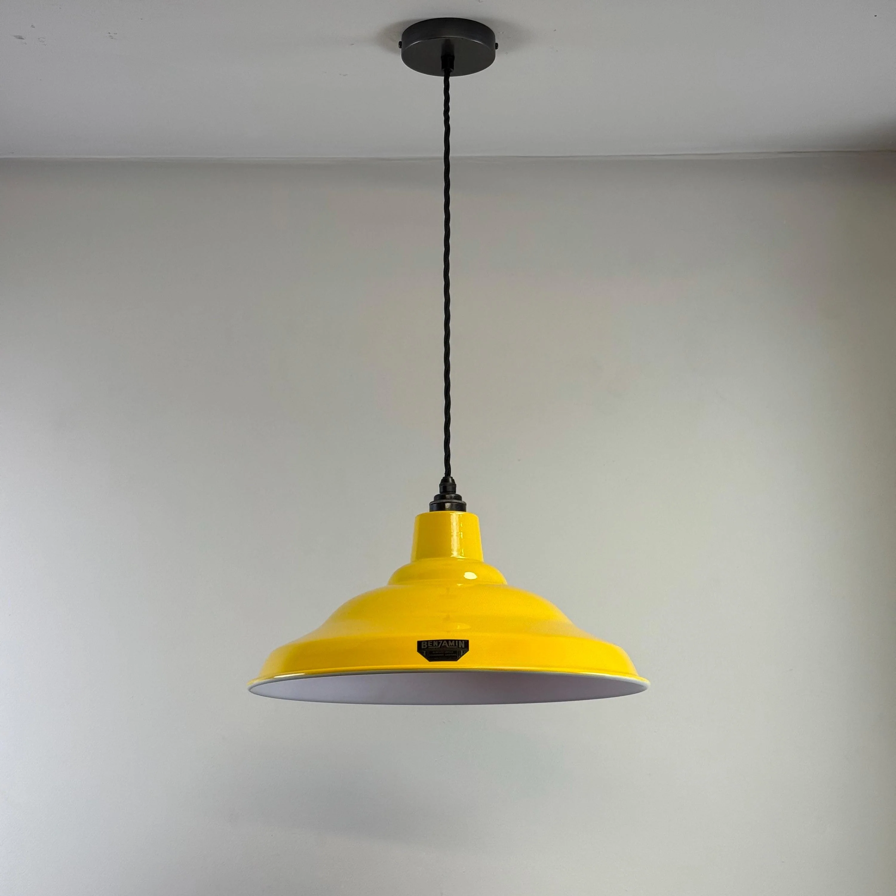 Bawsey ~ Summer Yellow Lampshade Pendant Set Light *Factory Second* ~ 16 Inch - Image 4