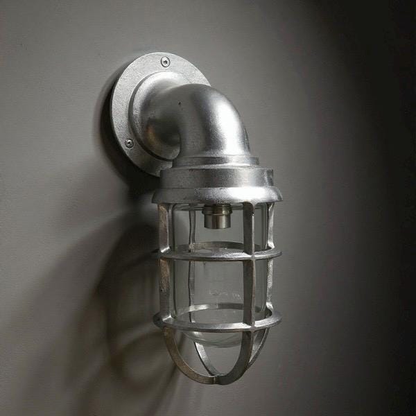 Beachamwell ~ Raw Cast Bulkhead Outdoor & Bathroom Sconce Wall Light ~ 10.5 Inch - Image 4