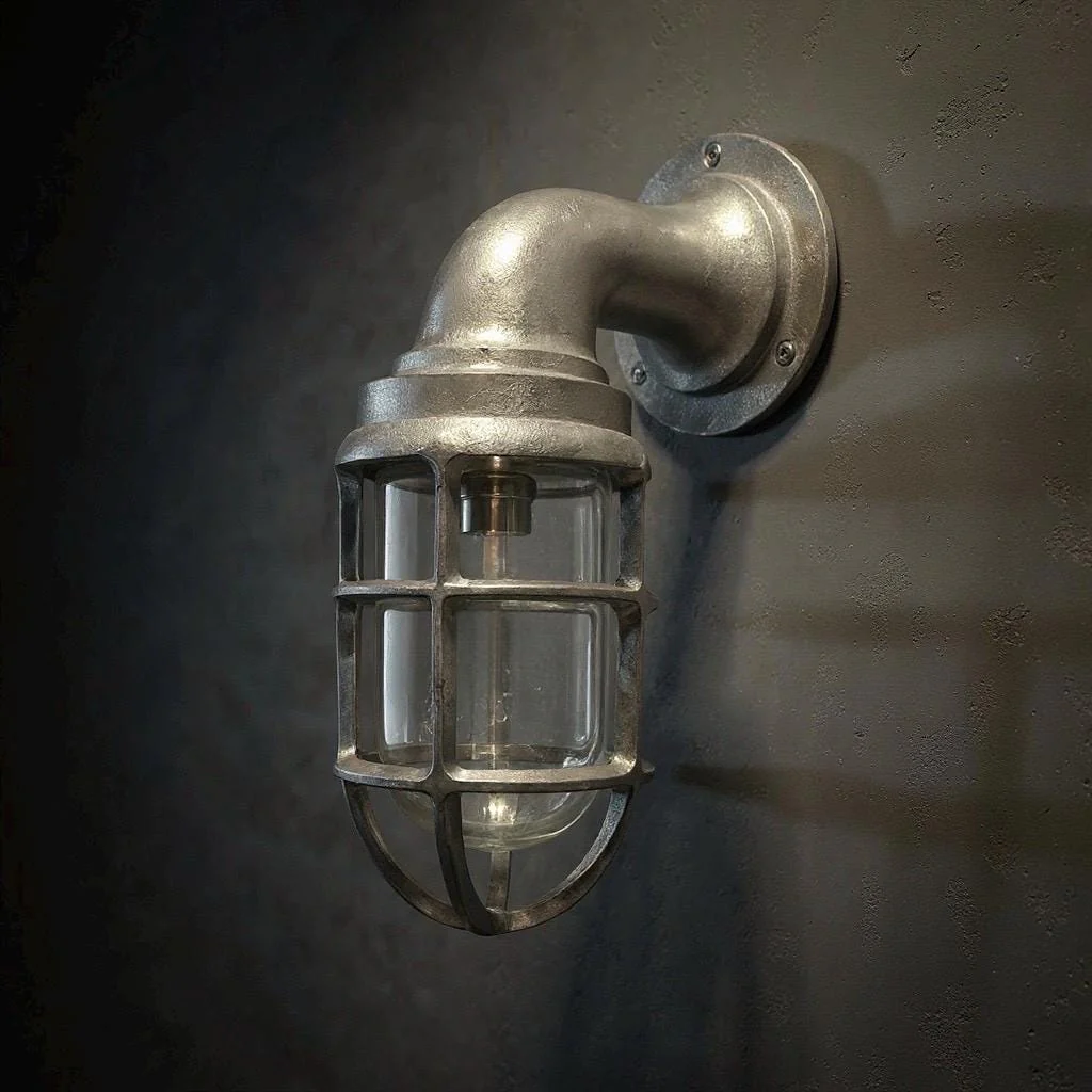 Beachamwell ~ Raw Cast Bulkhead Outdoor & Bathroom Sconce Wall Light ~ 10.5 Inch - Image 5