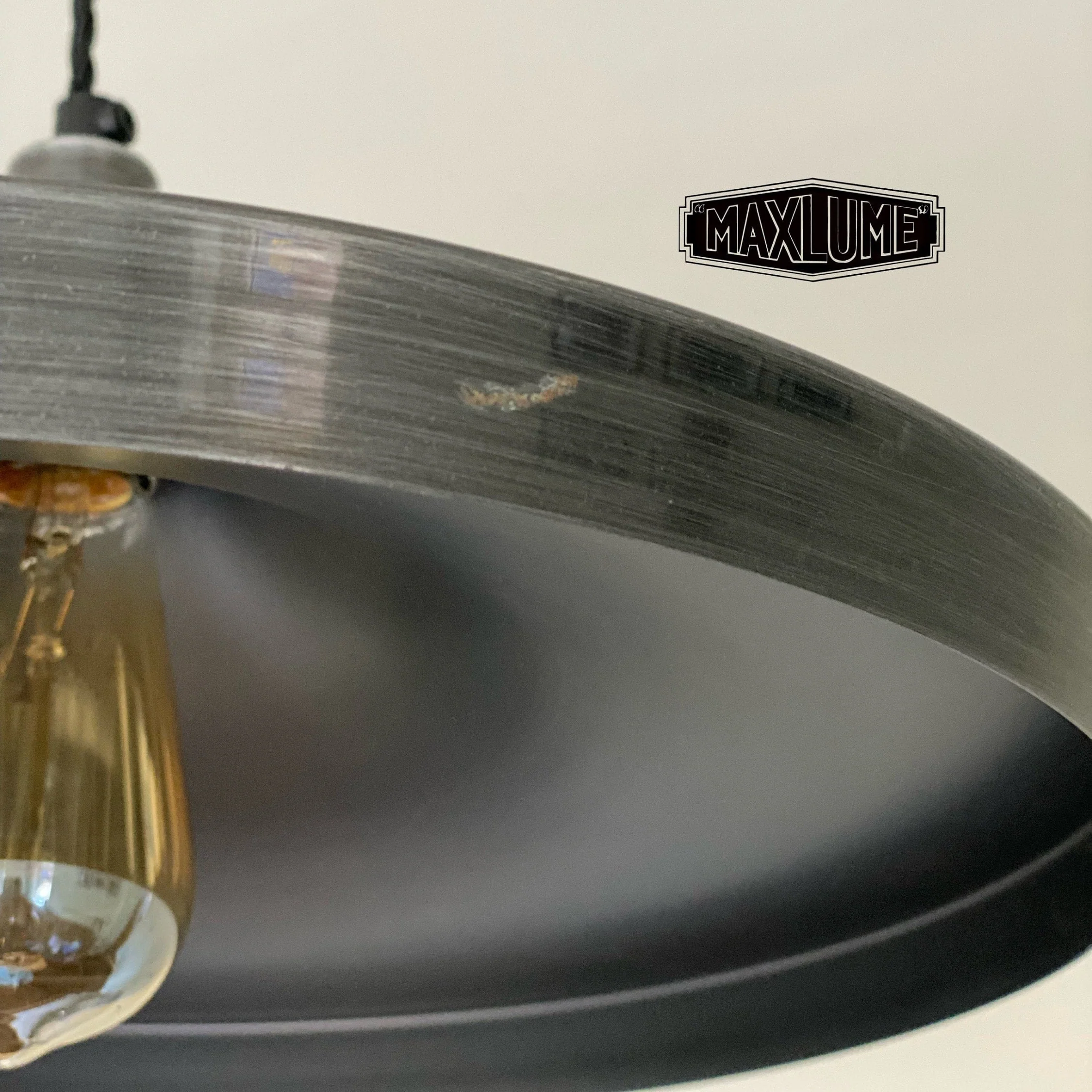 Beetley ~ Shade Only Pewter Grey Solid Steel Shade light | Industrial Factory ceiling dining room kitchen vintage beat - Image 7