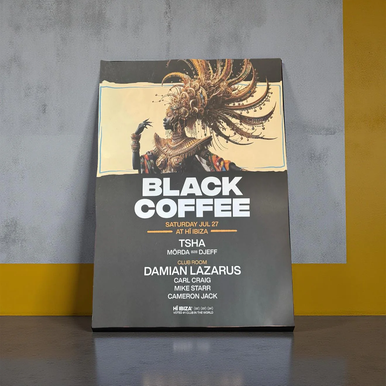Black Coffe - Genuine Hi Ibiza Framed Dj Artwork A3 Luxury Black Frame - Image 6