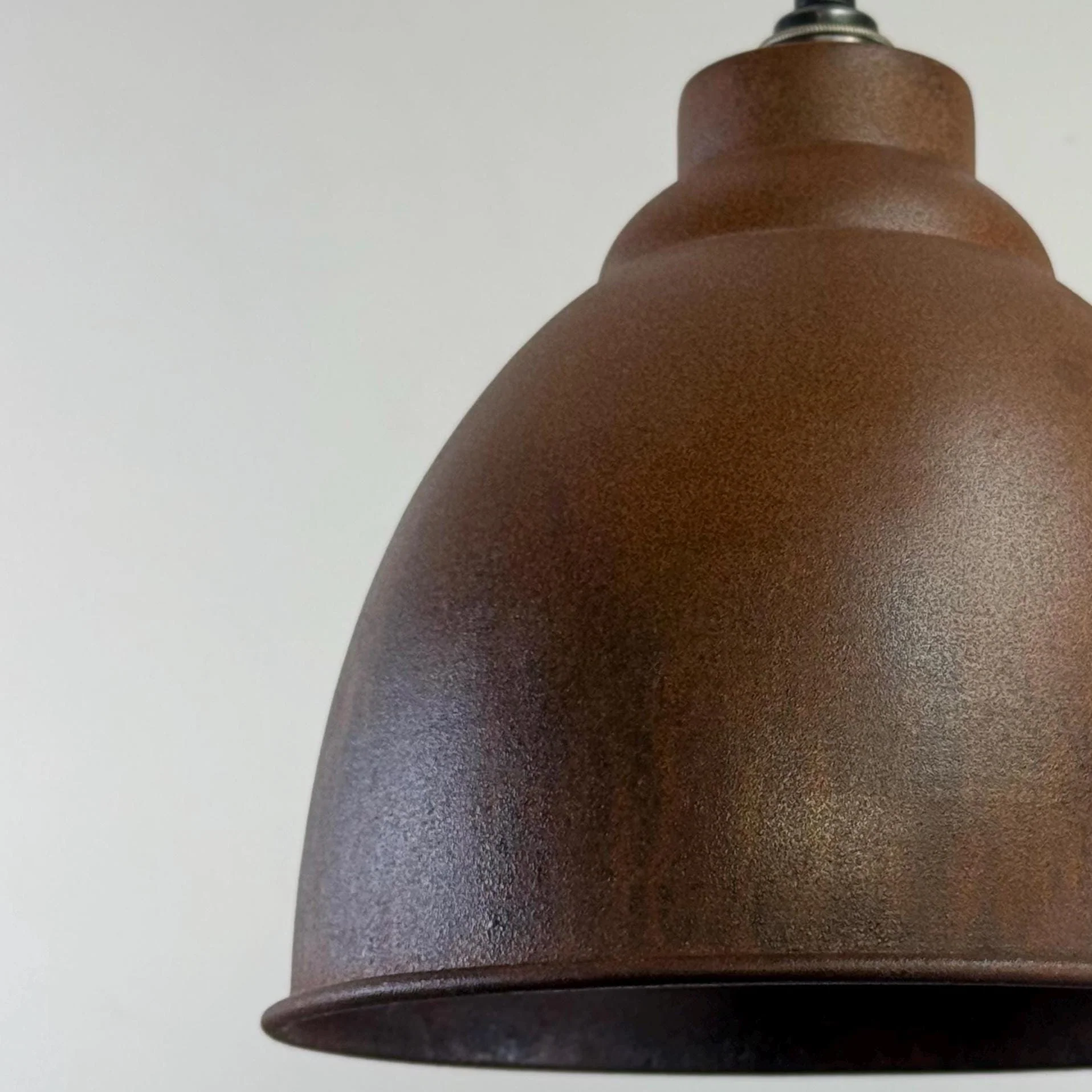 Brooke ~ Rusted Steel Lampshade Pendant Ceiling Light ~ 11 Inch - Image 5