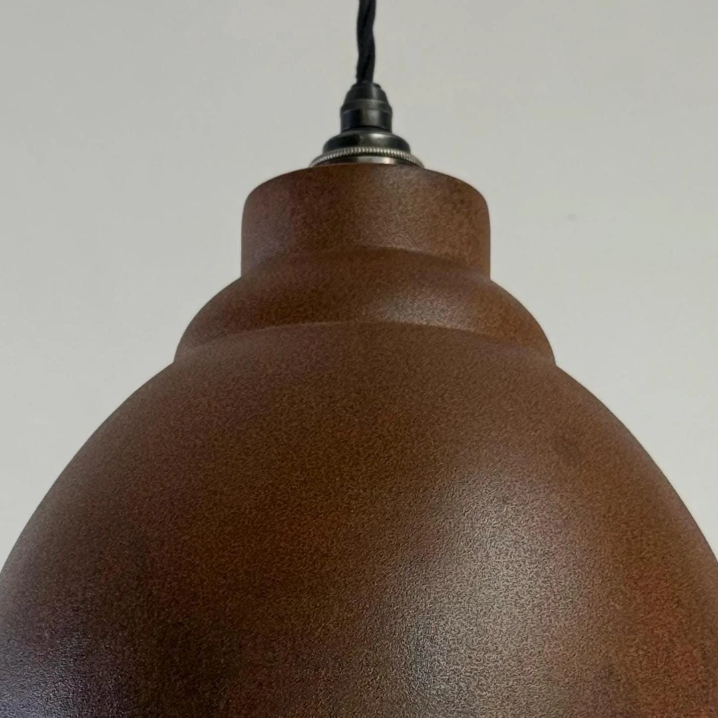 Brooke ~ Rusted Steel Lampshade Pendant Ceiling Light ~ 11 Inch - Image 6