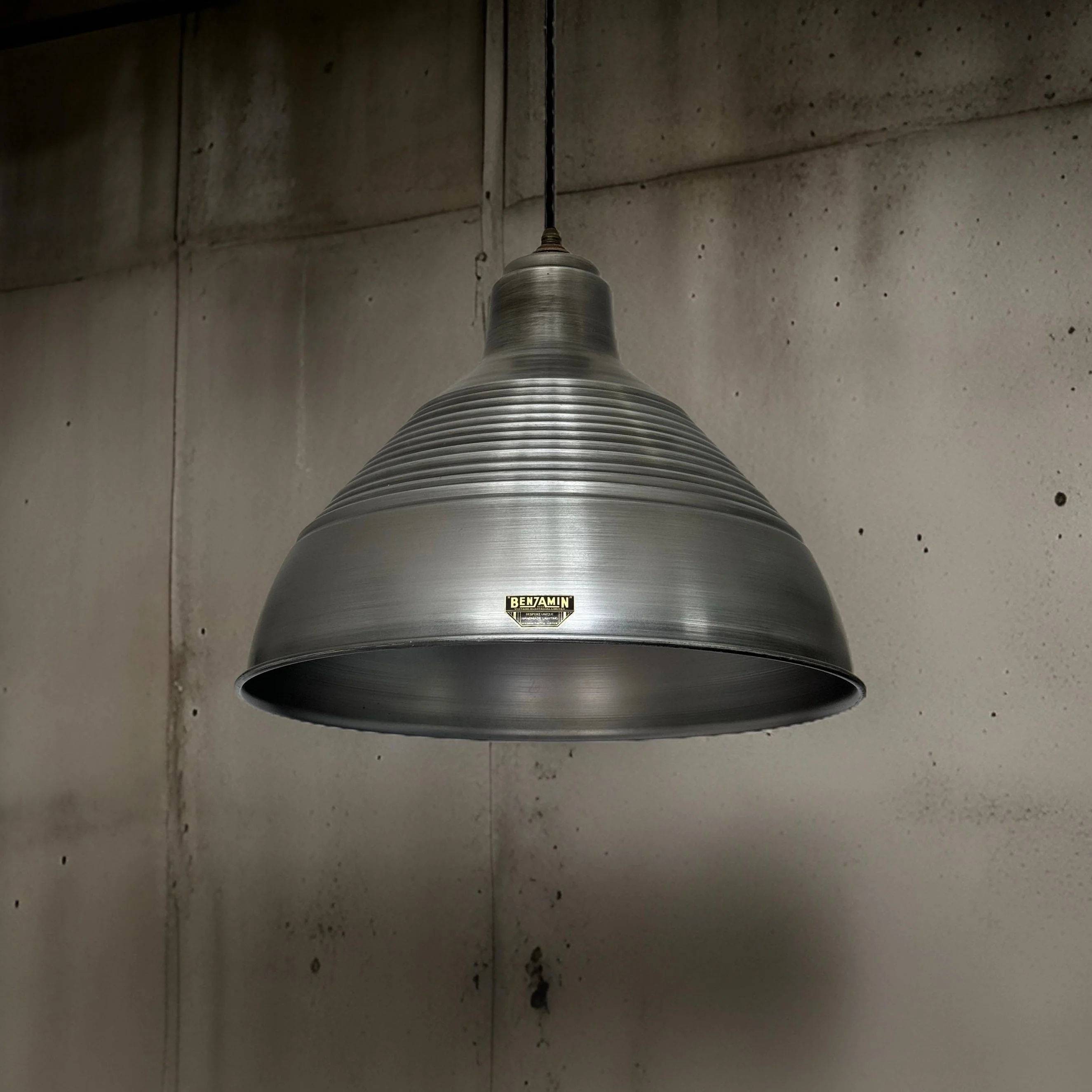 Burnham XXL ~ *Factory Second* Pewter Industrial Shade Pendant Set Light ~ 20 Inch - Image 6