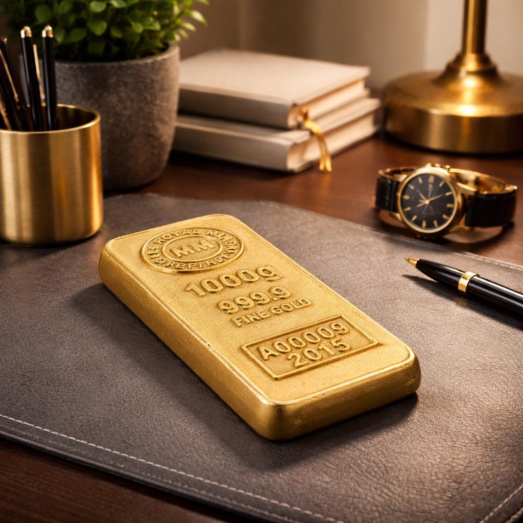 Cast Iron Gold Bullion Bar Paper Weight - Image 2