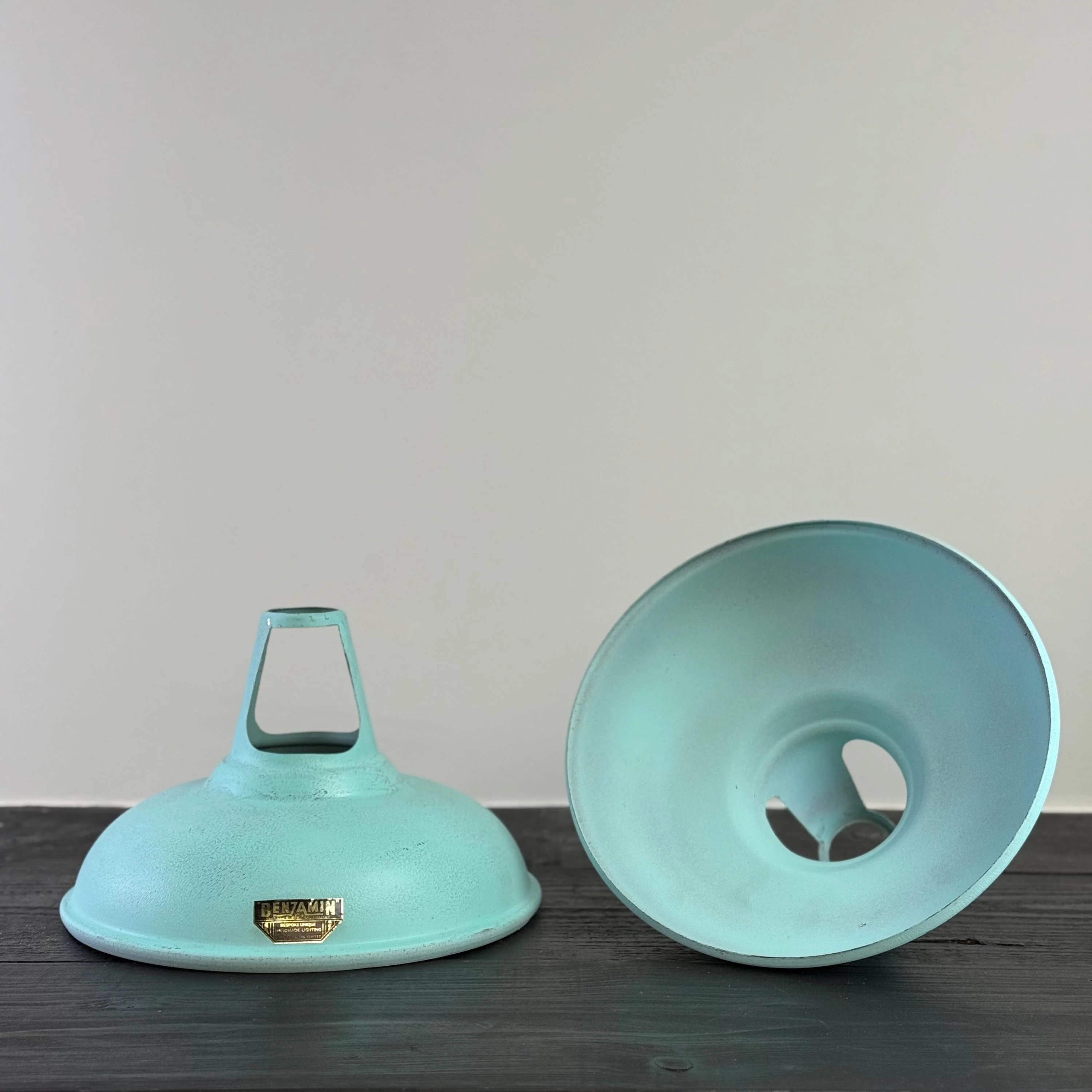 Cawston - Copper Verdigris Patina Finish Slotted Lampshade Pendant Ceiling Light - 11 Inch - Image 11