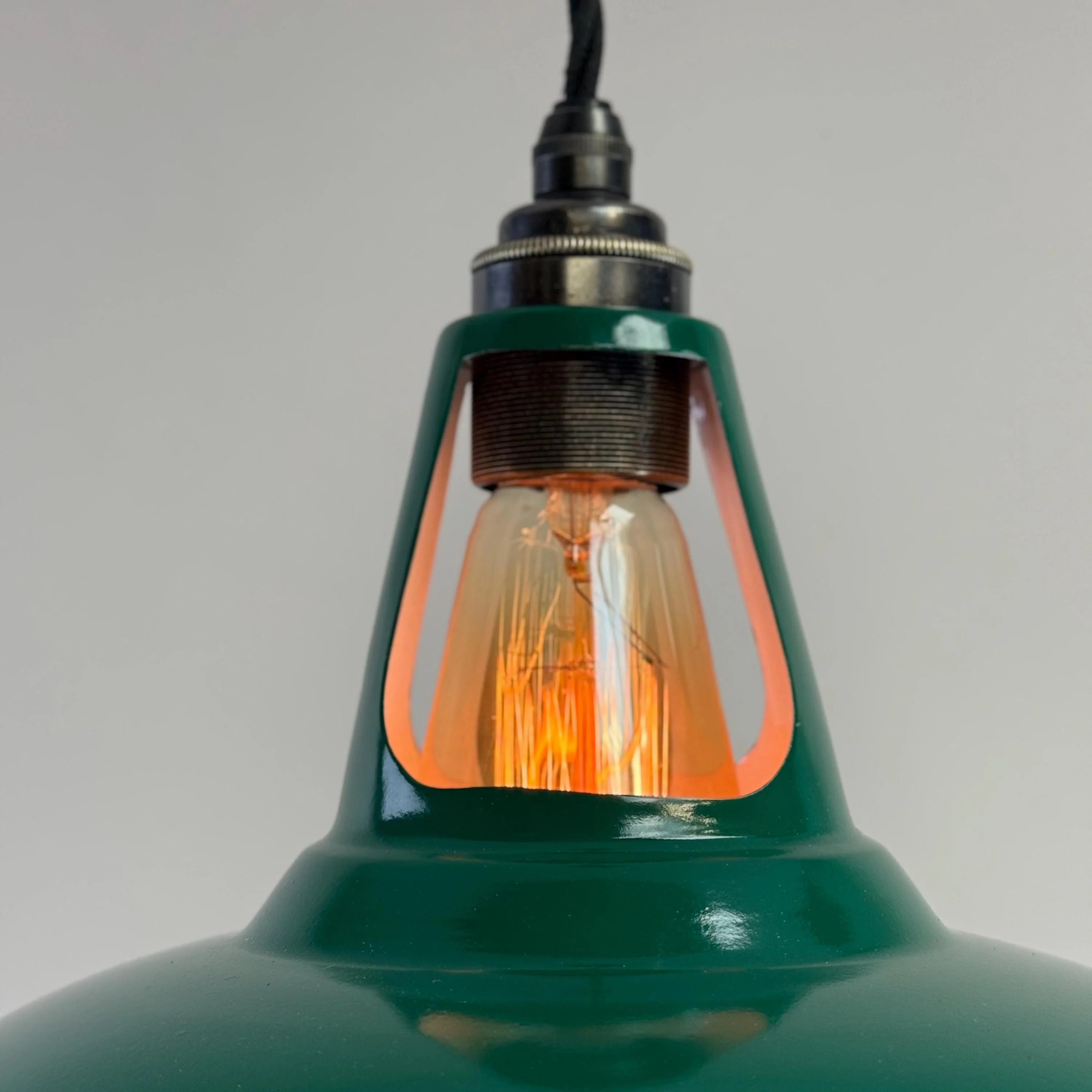 Cawston - Original Green Slotted Lampshade Pendant Set Light - 11 Inch *Pre Order* - Image 7