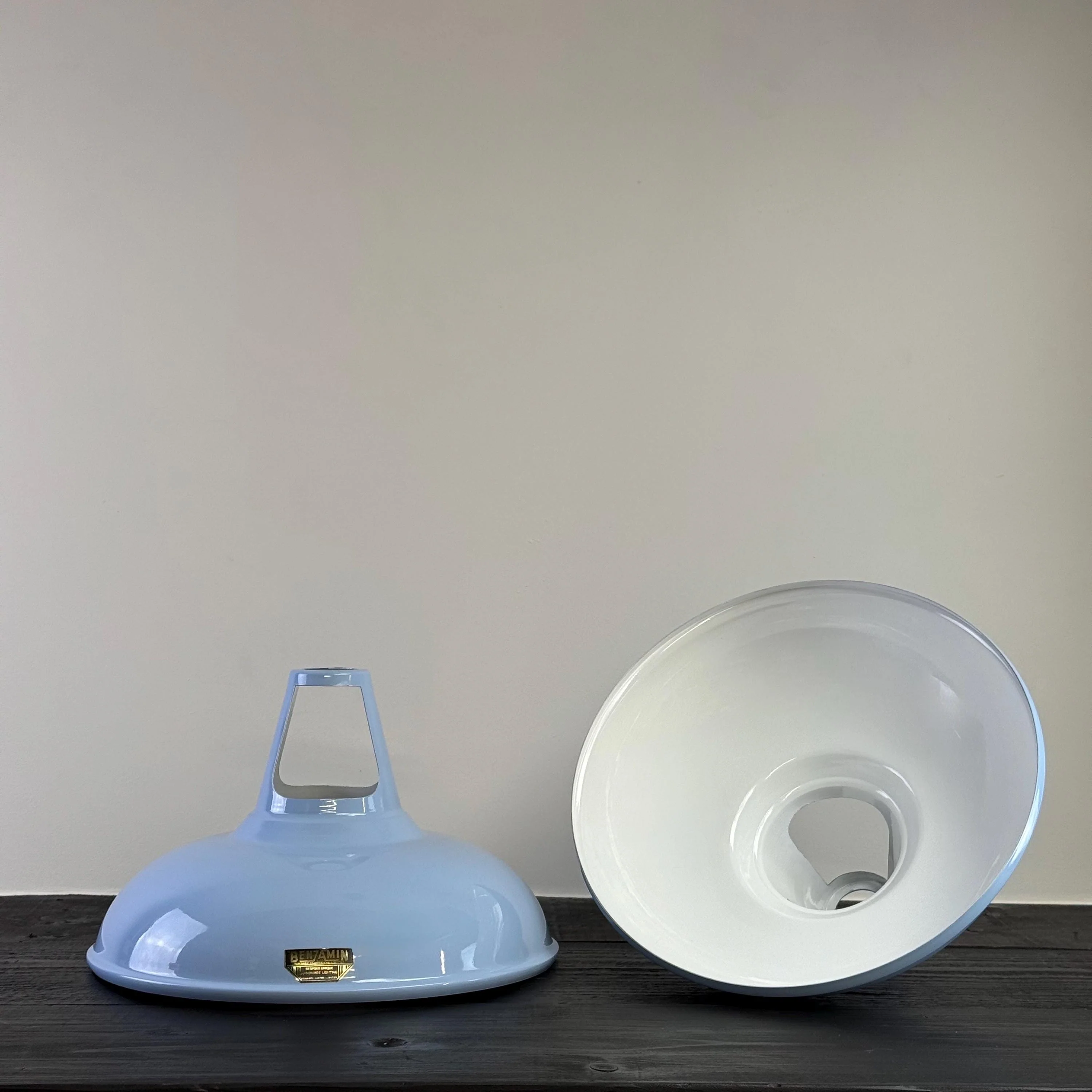 Cawston XL Cool Blue Slotted Lampshade Pendant Set Light *Factory Second* - 14 Inch - Image 6