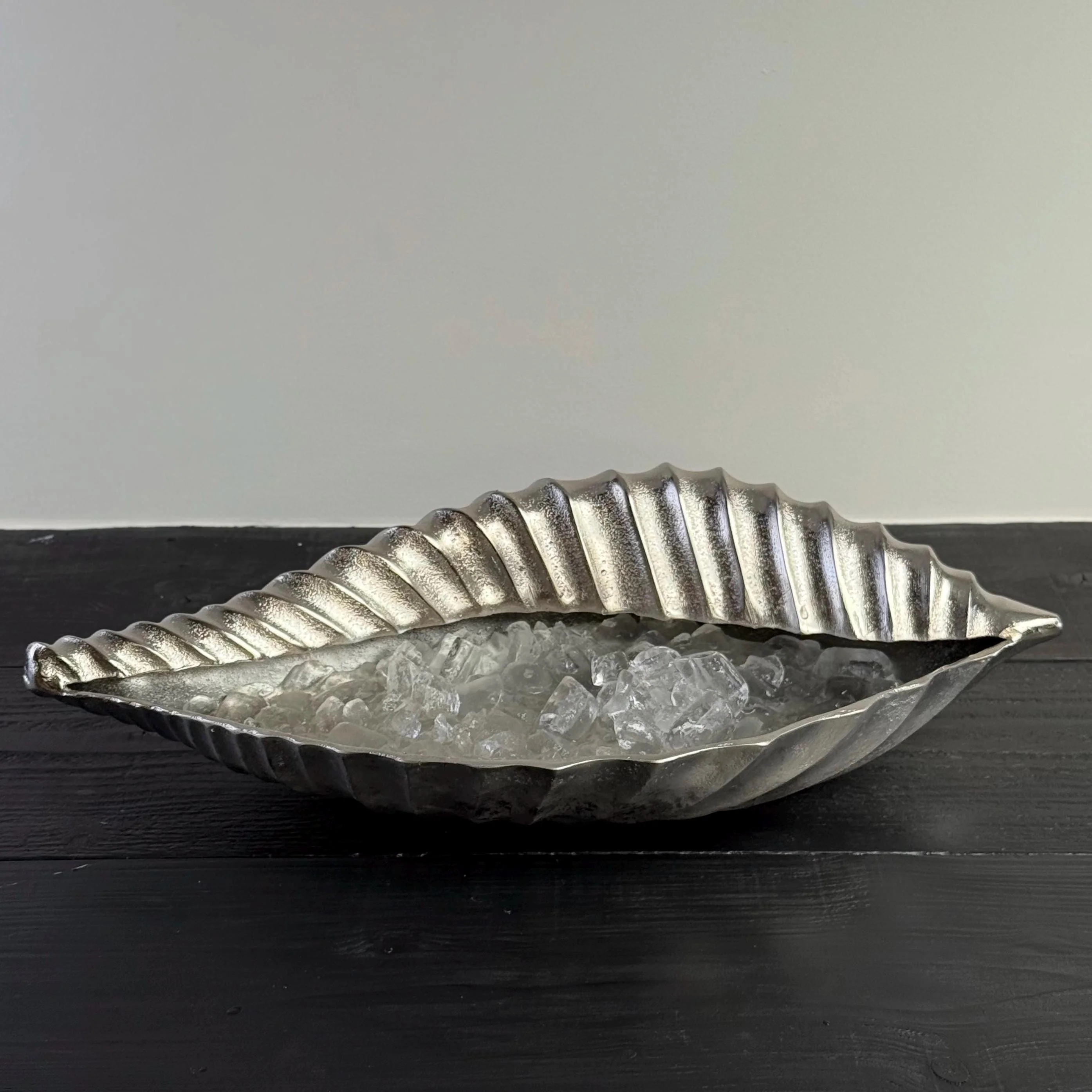 Clamshell Solid Cast Champagne Ice Bucket - Wine Cooler - Image 6