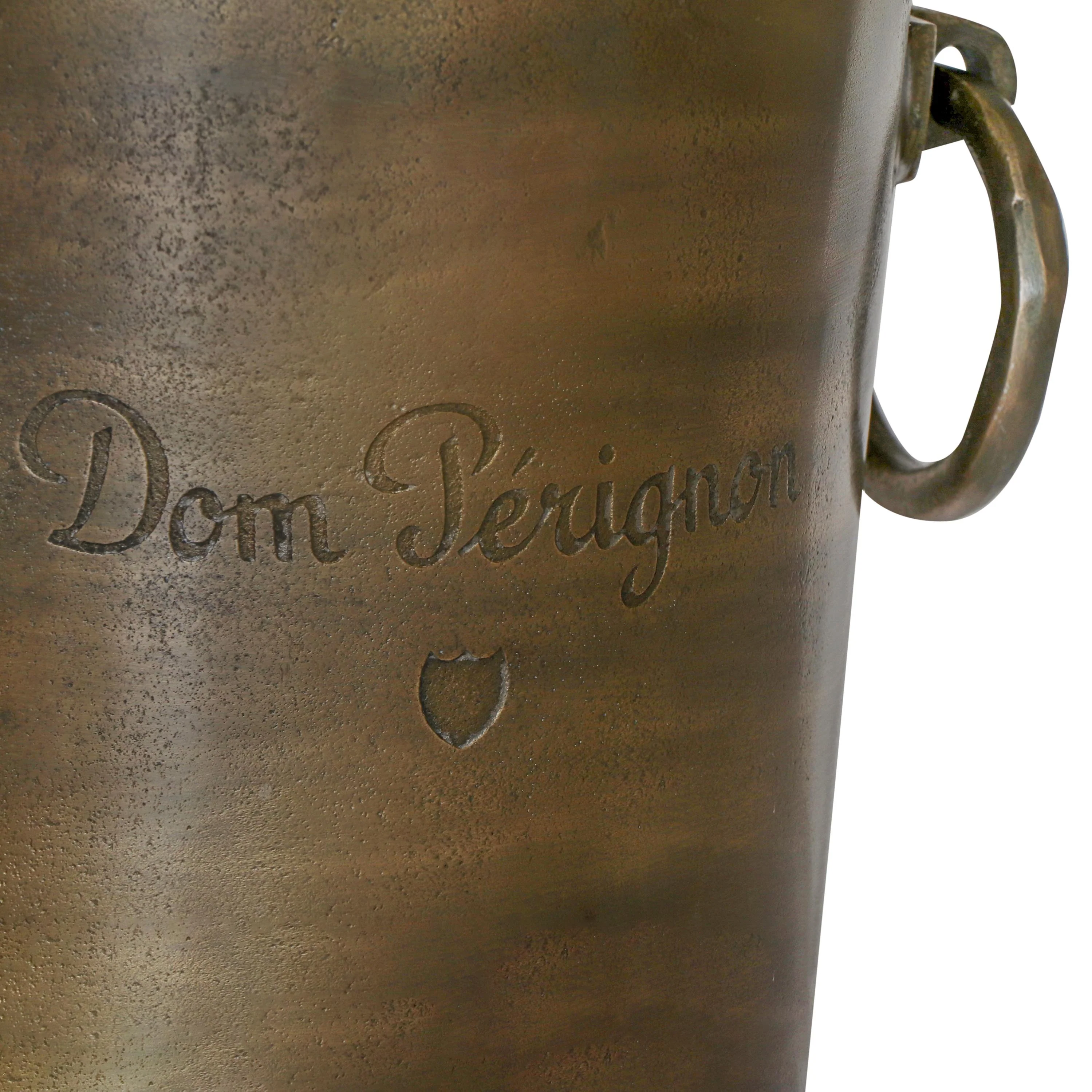 Dom Perignon Antique Brass ~ Solid Cast Engraved Champagne Floor Standing Ice Bucket | Wine Cooler - Image 5