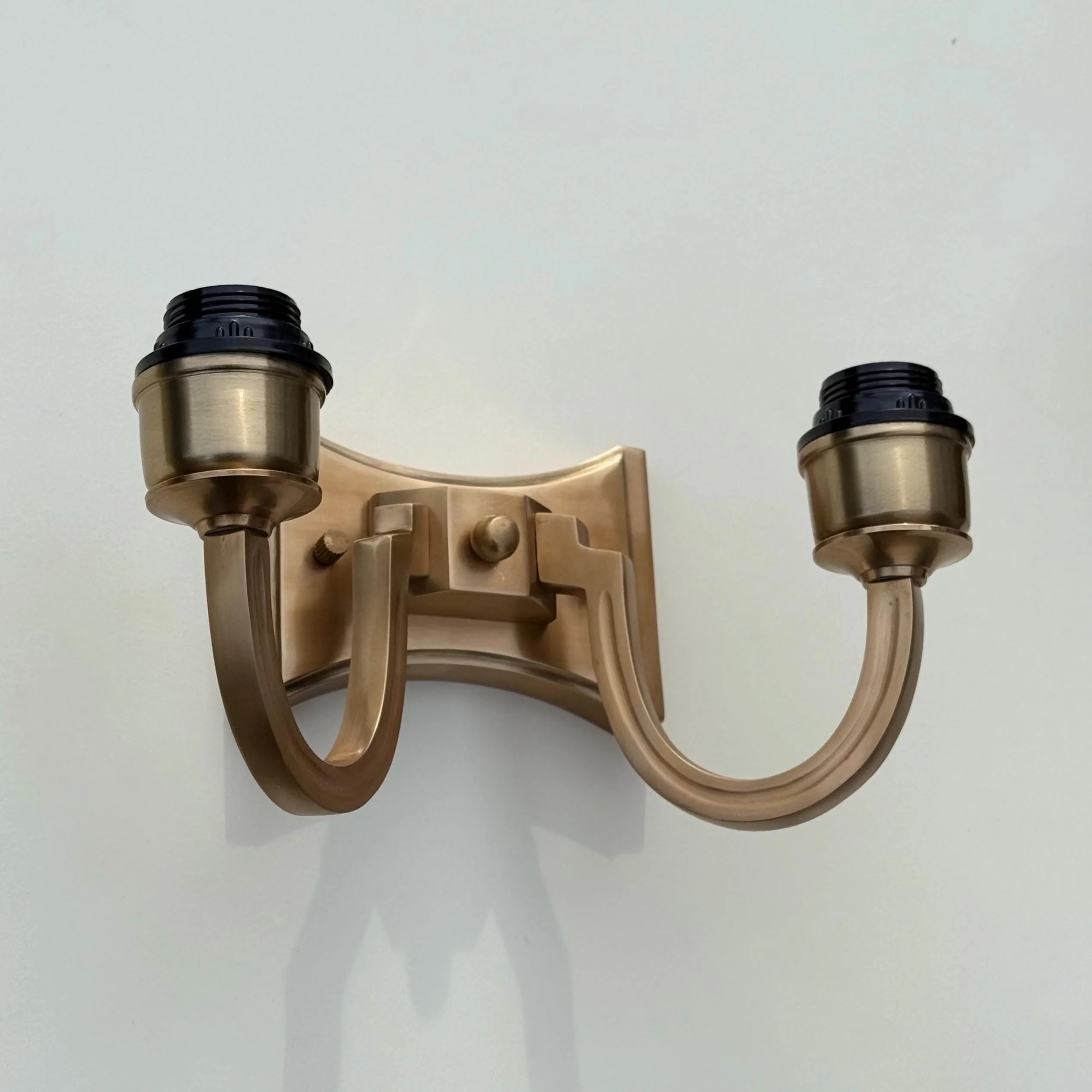 Double Antique Brass Wall Sconce Industrial Vintage Light - Image 3