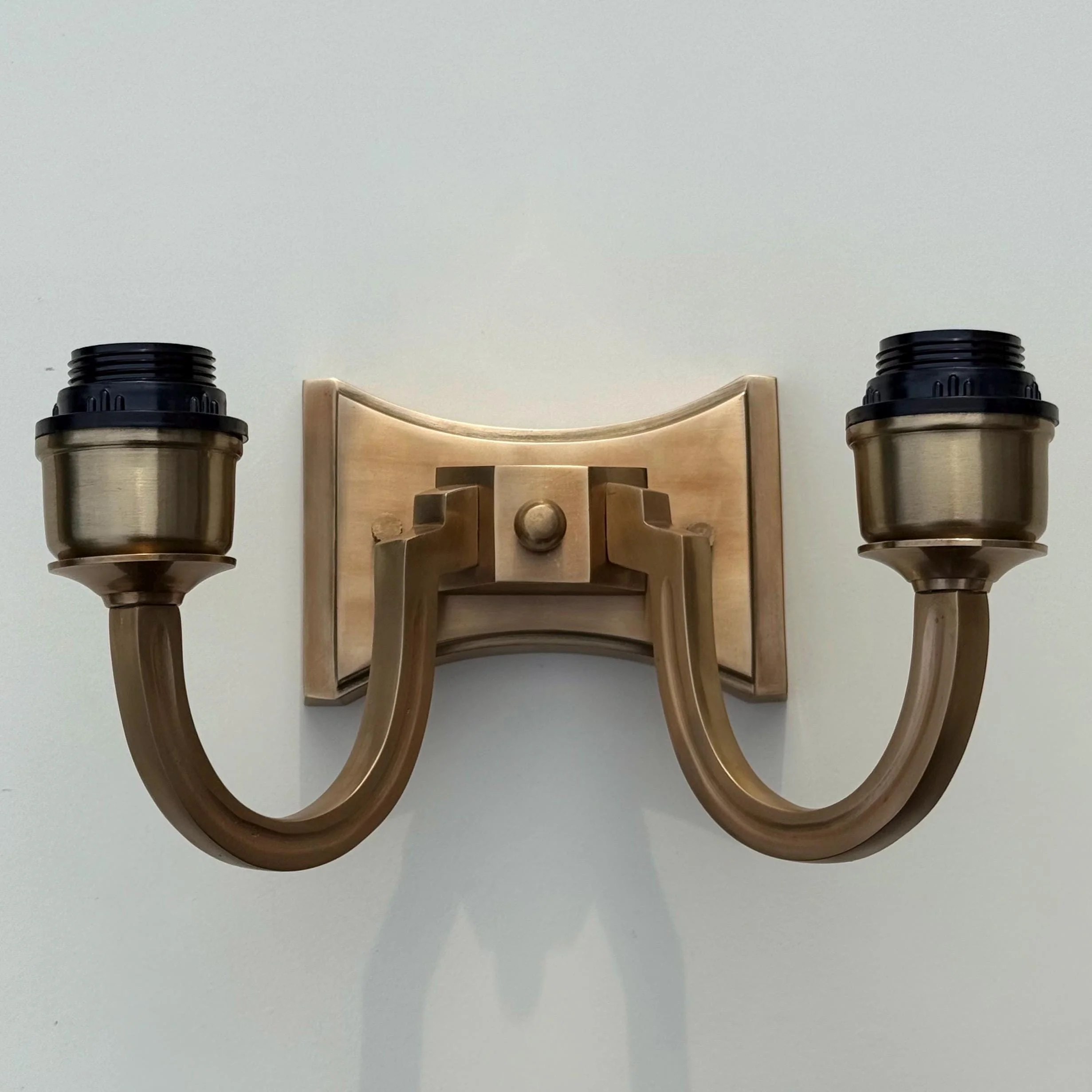 Double Antique Brass Wall Sconce Industrial Vintage Light - Image 5