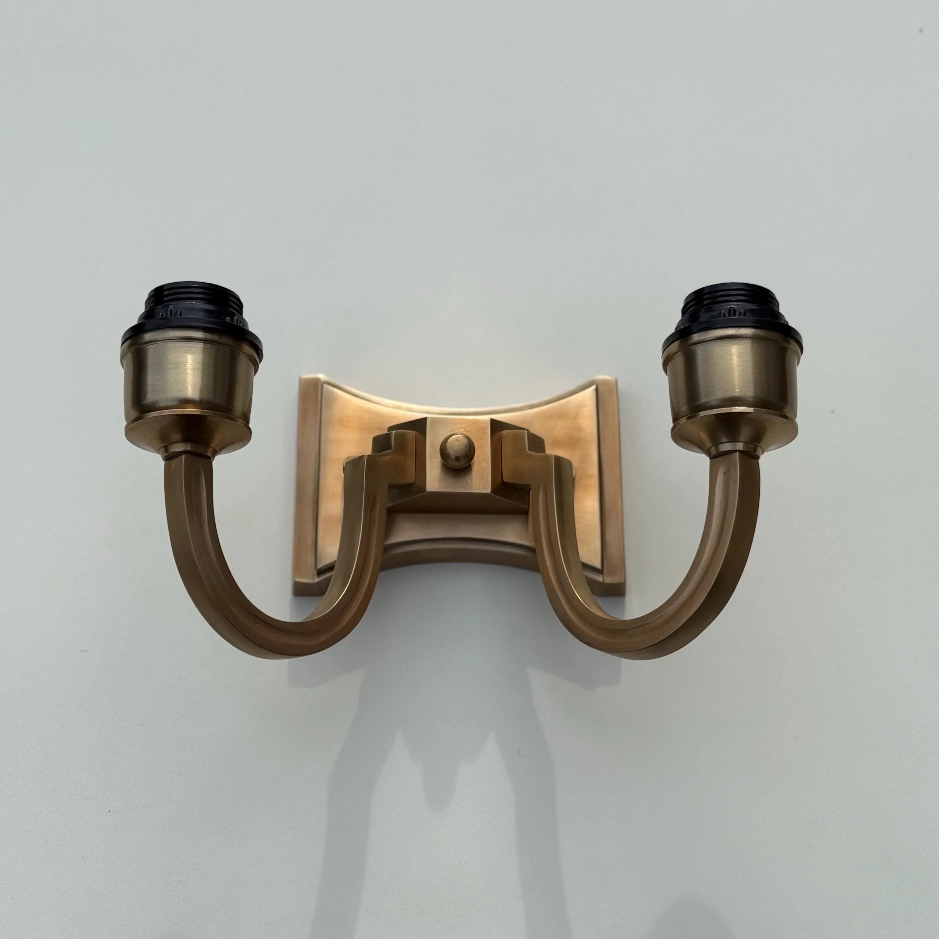 Double Antique Brass Wall Sconce Industrial Vintage Light - Image 6
