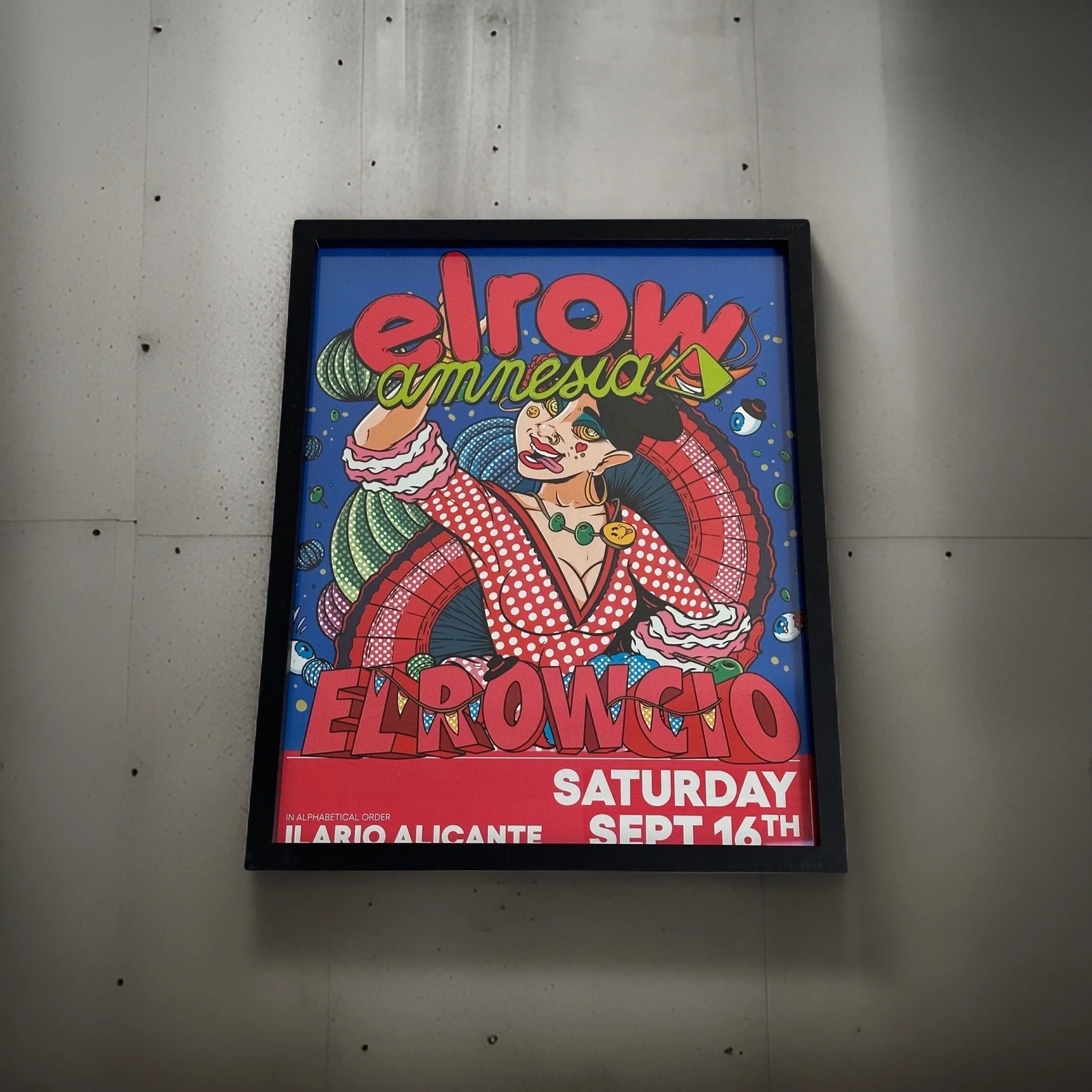 Elrow ~ Amnesia Ibiza Framed Dj Artwork | Luxury Black Frame - Image 8