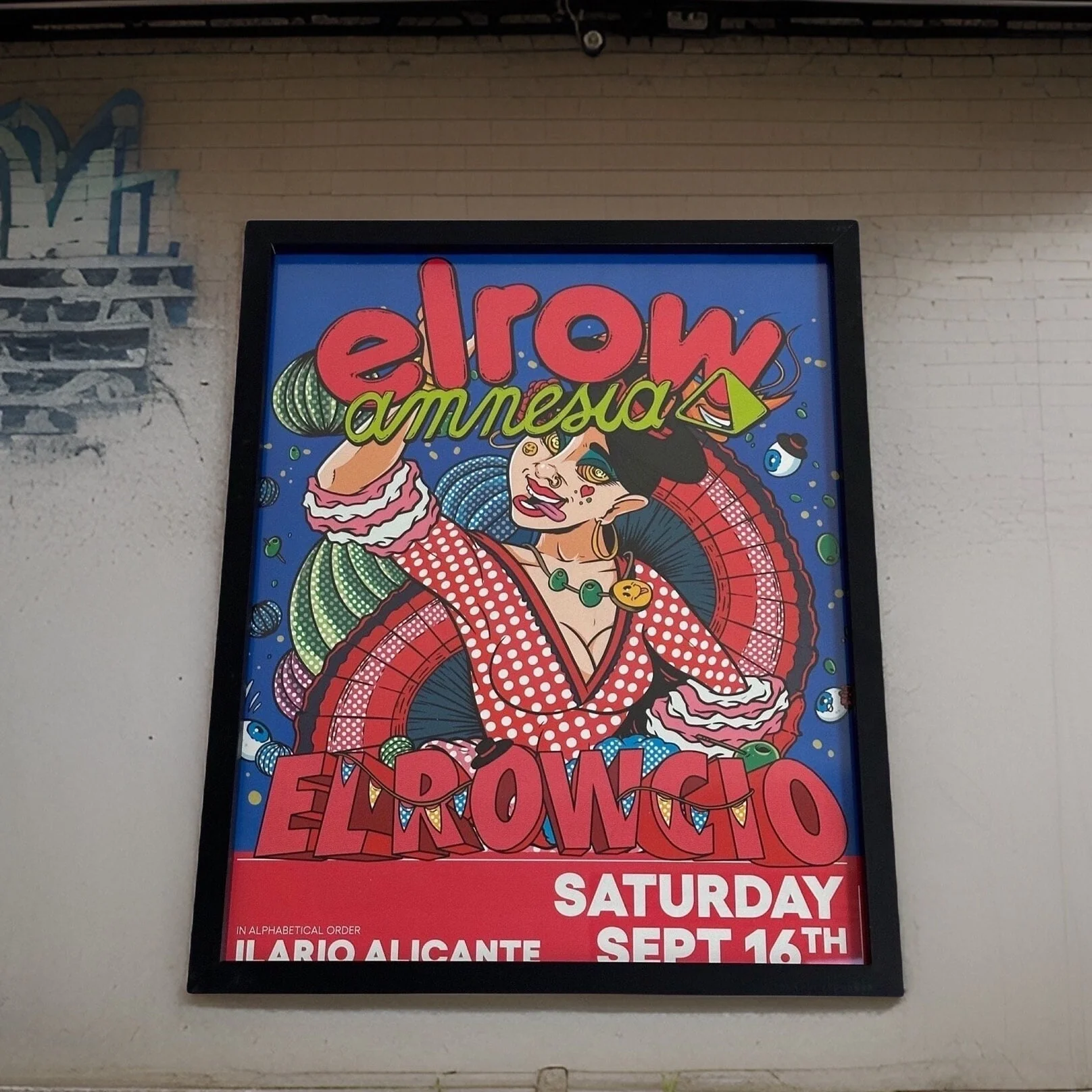 Elrow ~ Amnesia Ibiza Framed Dj Artwork | Luxury Black Frame - Image 9