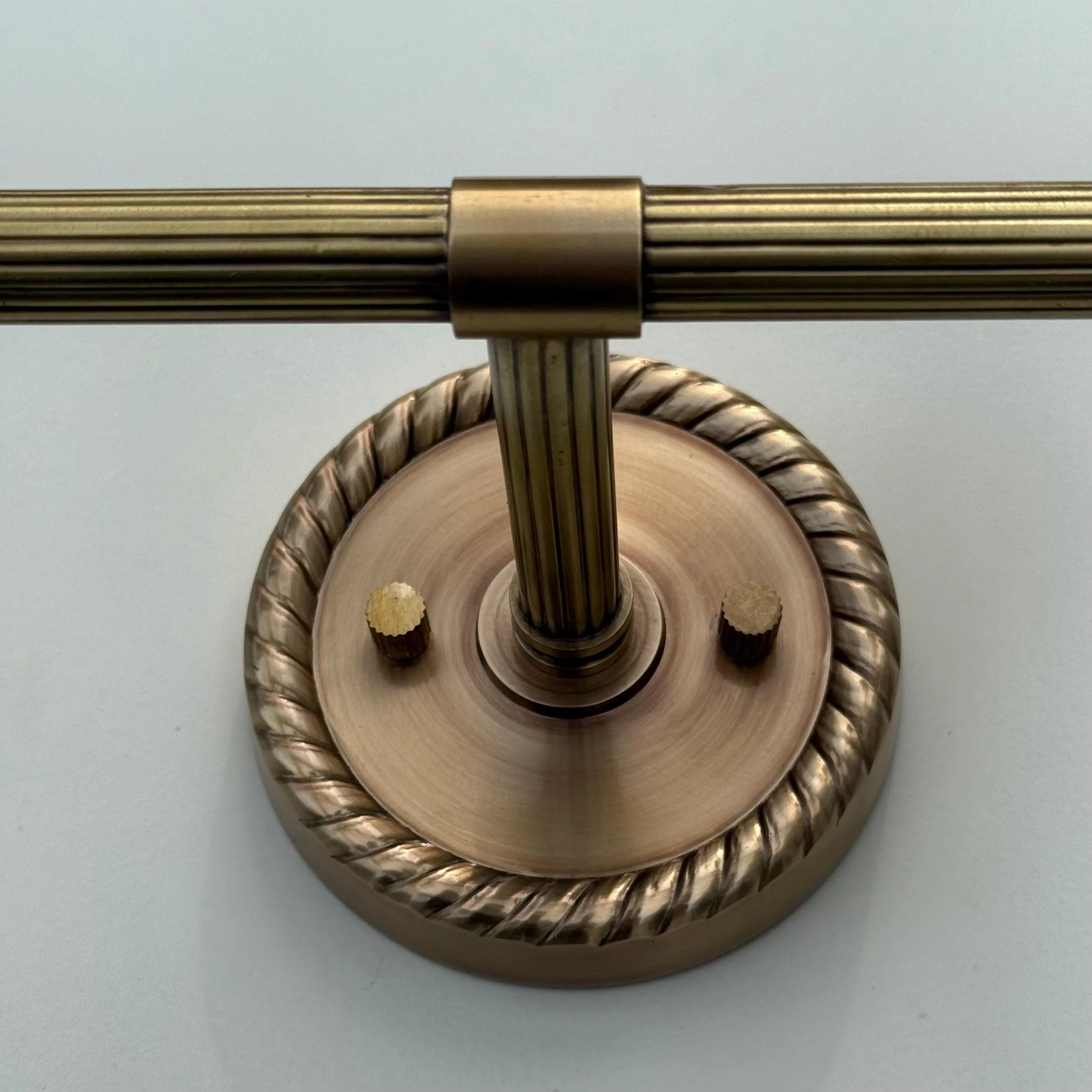 Felbrigg ~ Double Antique Brass Wall Sconce Industrial Vintage Light - Image 4