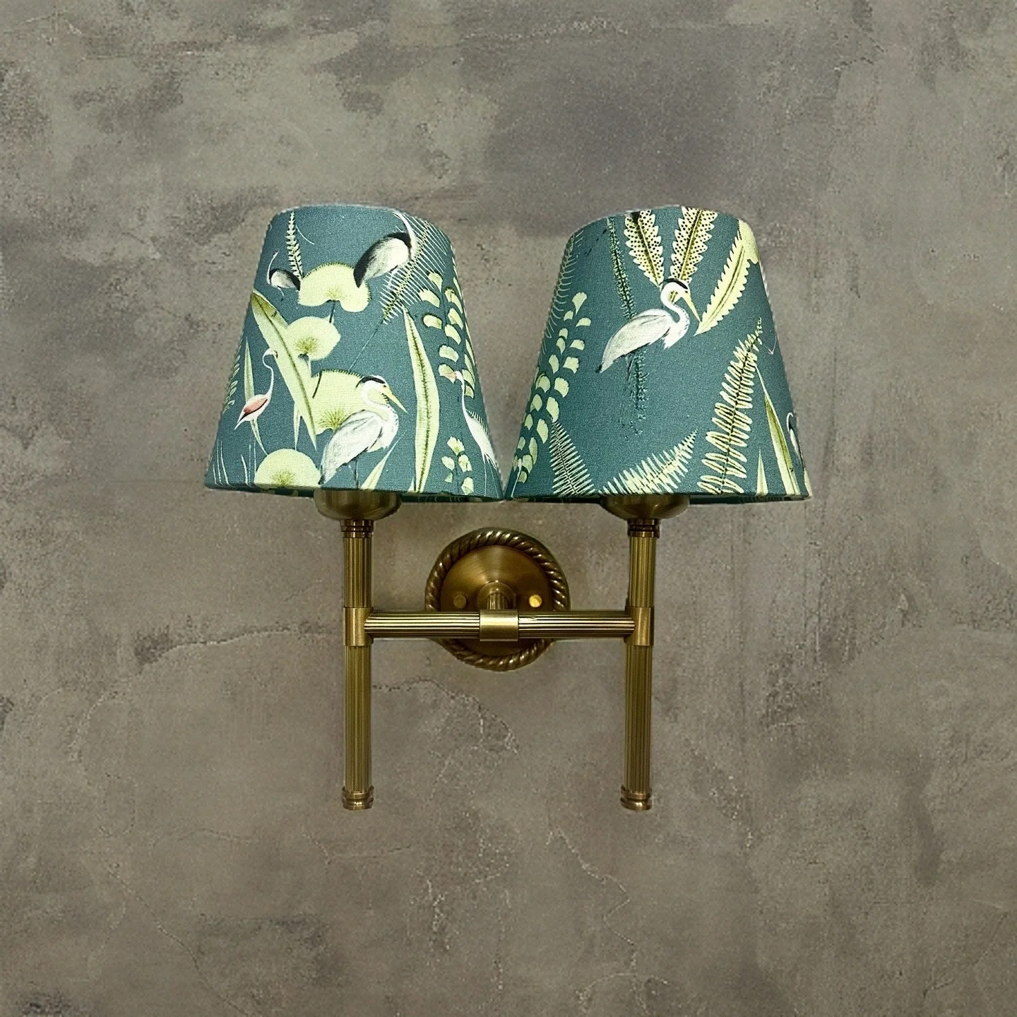 Felbrigg ~ Double Antique Brass Wall Sconce Industrial Vintage Light - Image 7