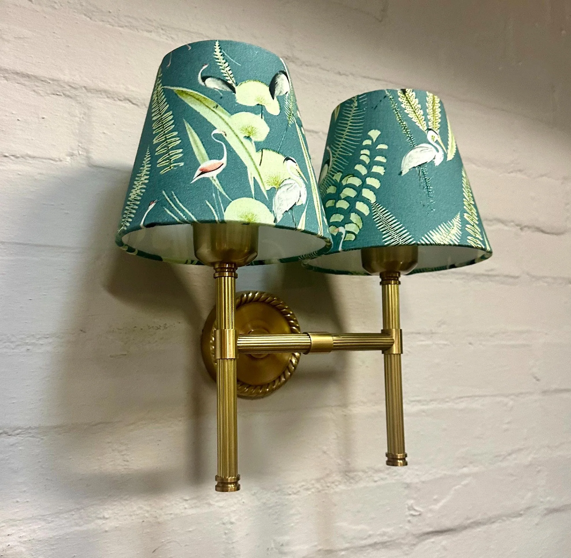 Felbrigg ~ Double Antique Brass Wall Sconce Industrial Vintage Light - Image 8