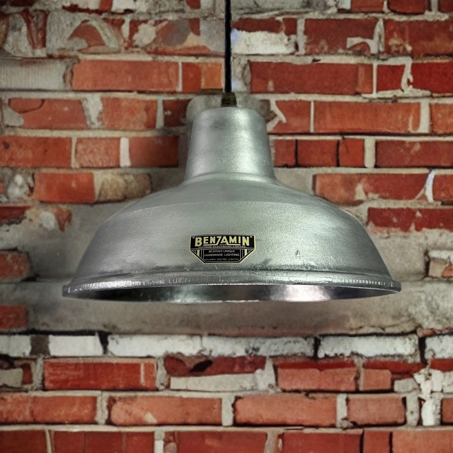 Filby ~ Solid Cast Industrial Lampshade Pendant Set Light ~ 12.5 Inch - Image 3