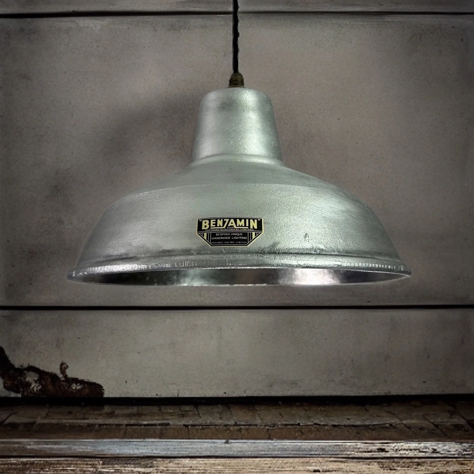 Filby ~ Solid Cast Industrial Lampshade Pendant Set Light ~ 12.5 Inch - Image 8