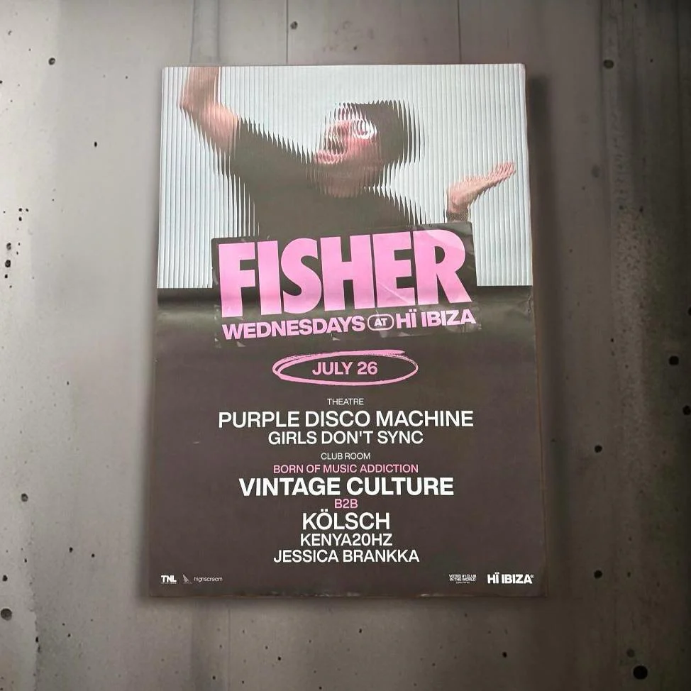 Fisher ~ Genuine Ibiza Framed Dj Artwork | Hi Ibiza | Luxury Black Frame - Image 8