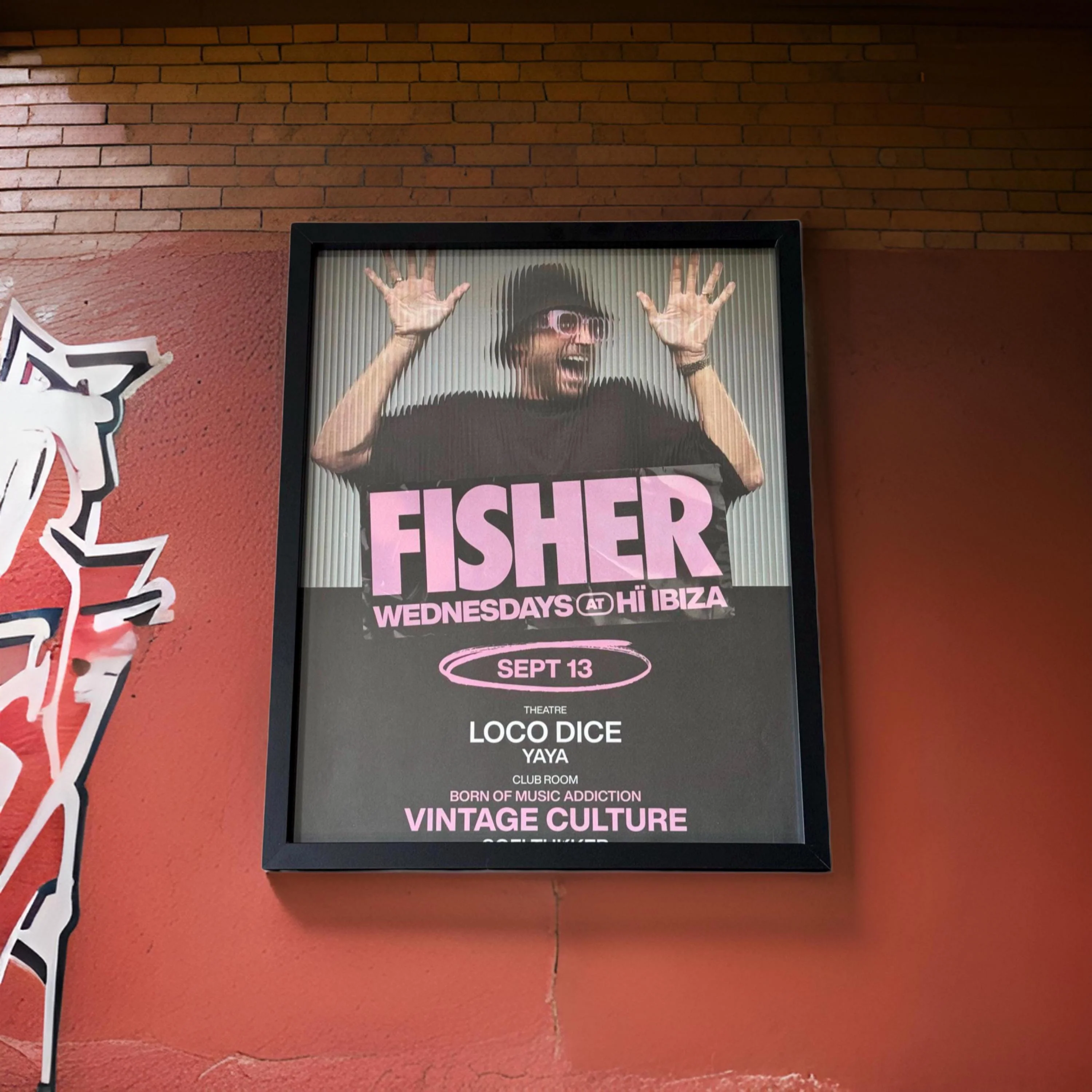 Fisher ~ Genuine Ibiza Framed Dj Artwork | Hi Ibiza | Luxury Black Frame - Image 6