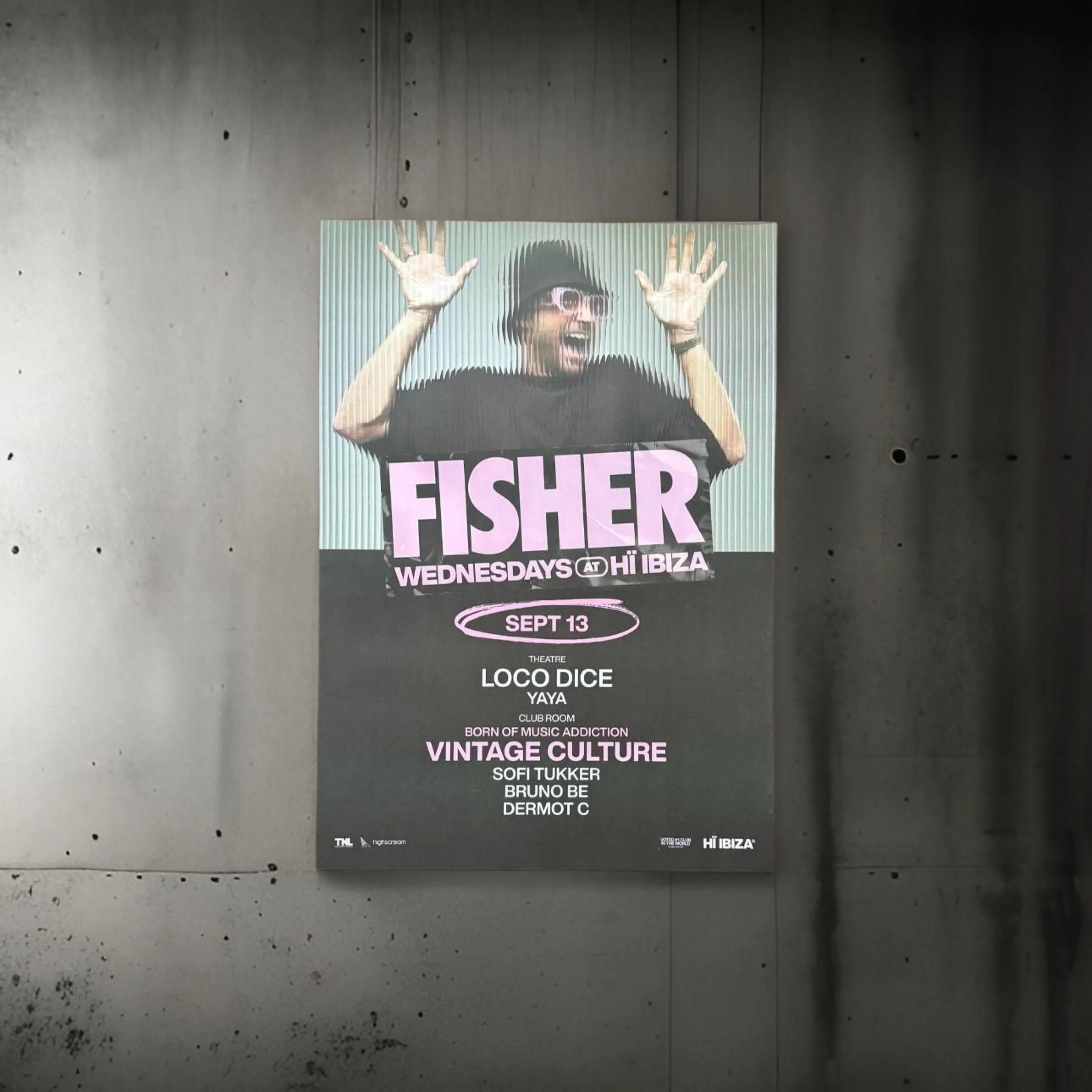 Fisher ~ Genuine Ibiza Framed Dj Artwork | Hi Ibiza | Luxury Black Frame - Image 8