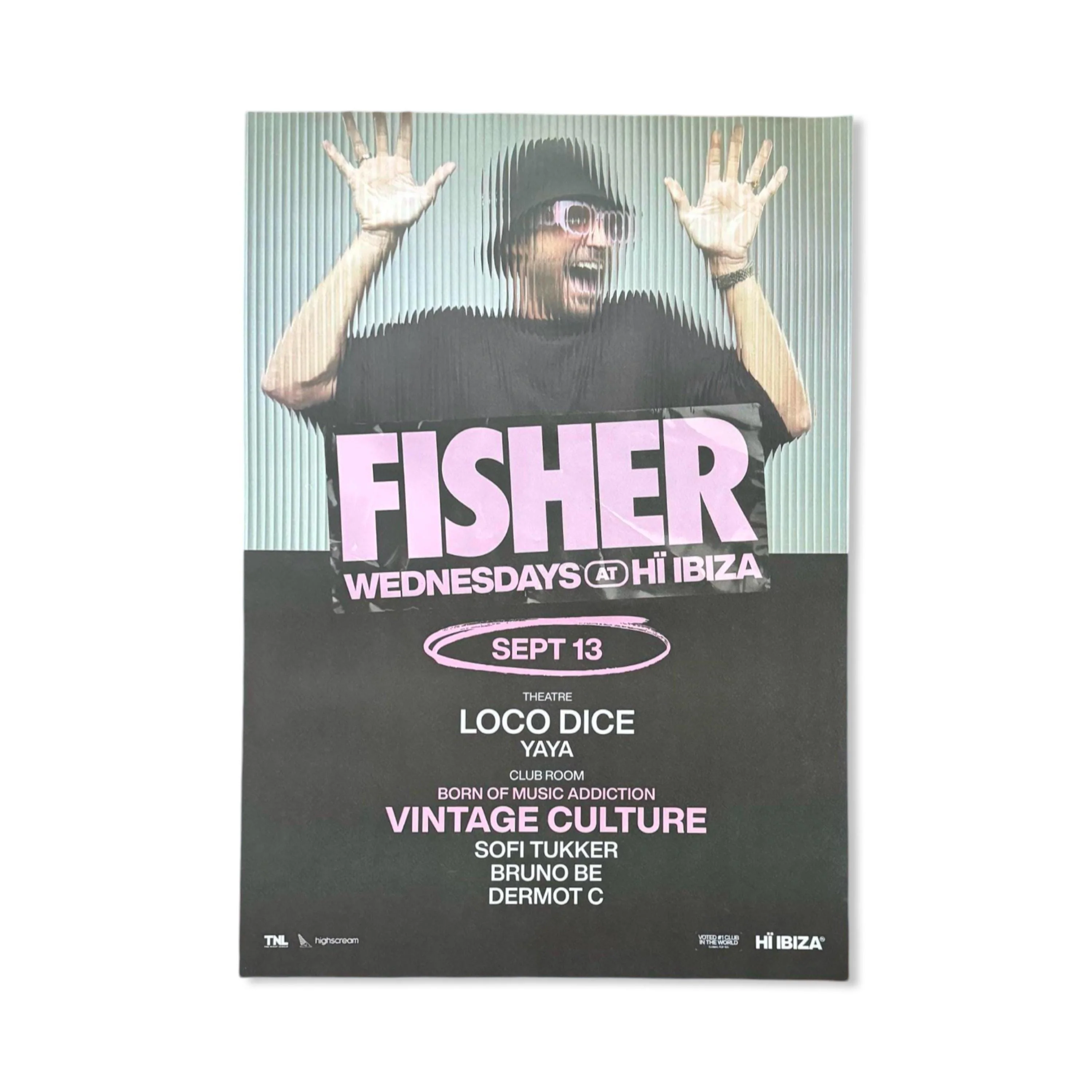 Fisher ~ Genuine Ibiza Framed Dj Artwork | Hi Ibiza | Luxury Black Frame - Image 9