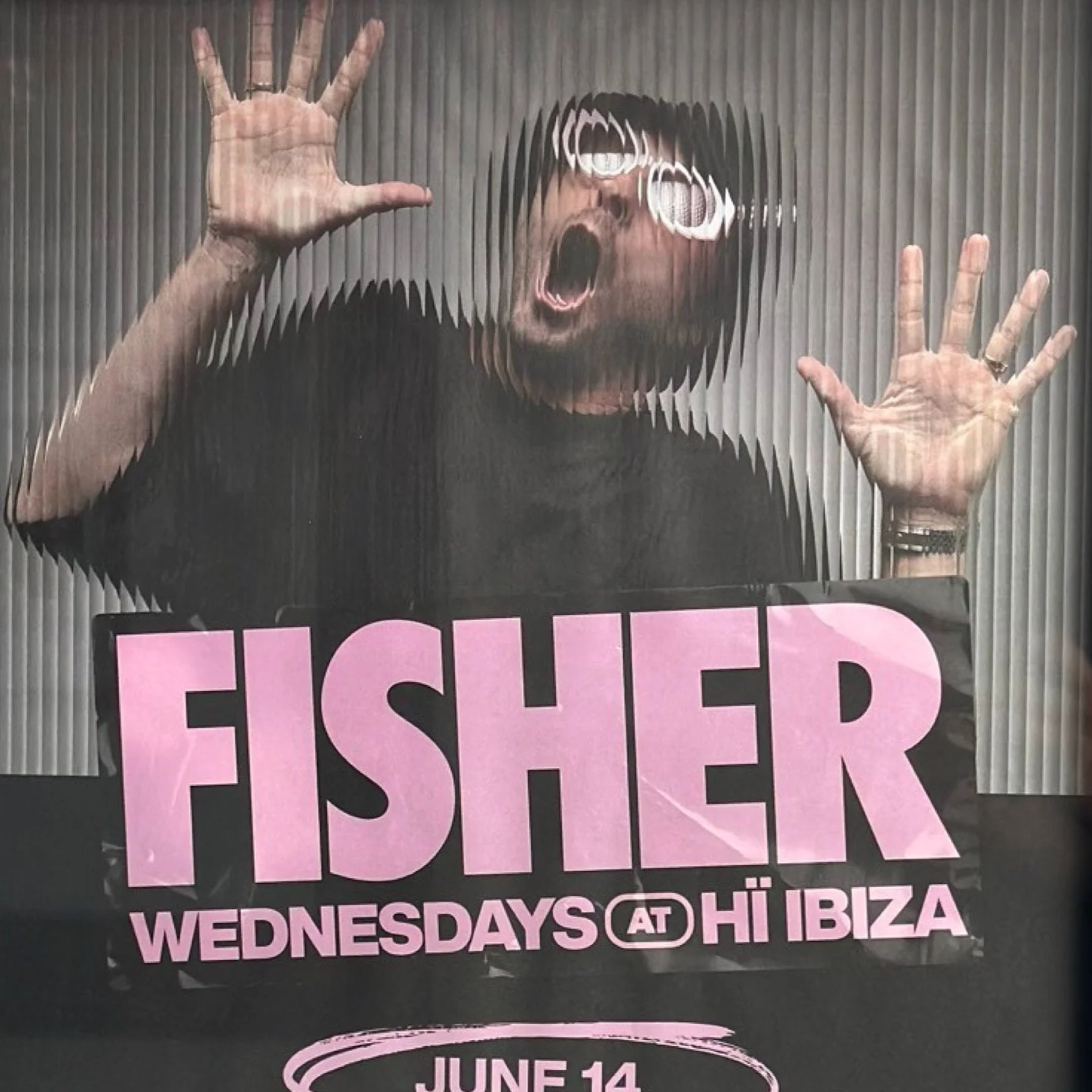 Fisher ~ Genuine Ibiza Framed Dj Artwork | Hi Ibiza | Luxury Black Frame - Image 3
