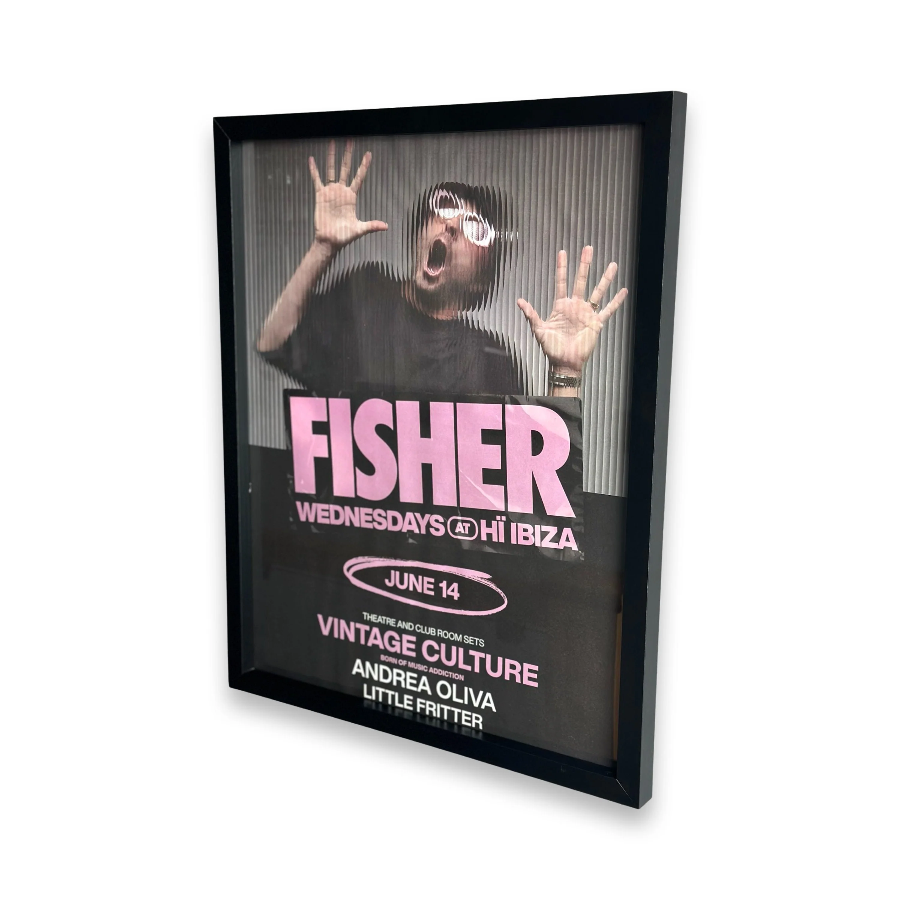 Fisher ~ Genuine Ibiza Framed Dj Artwork | Hi Ibiza | Luxury Black Frame - Image 7