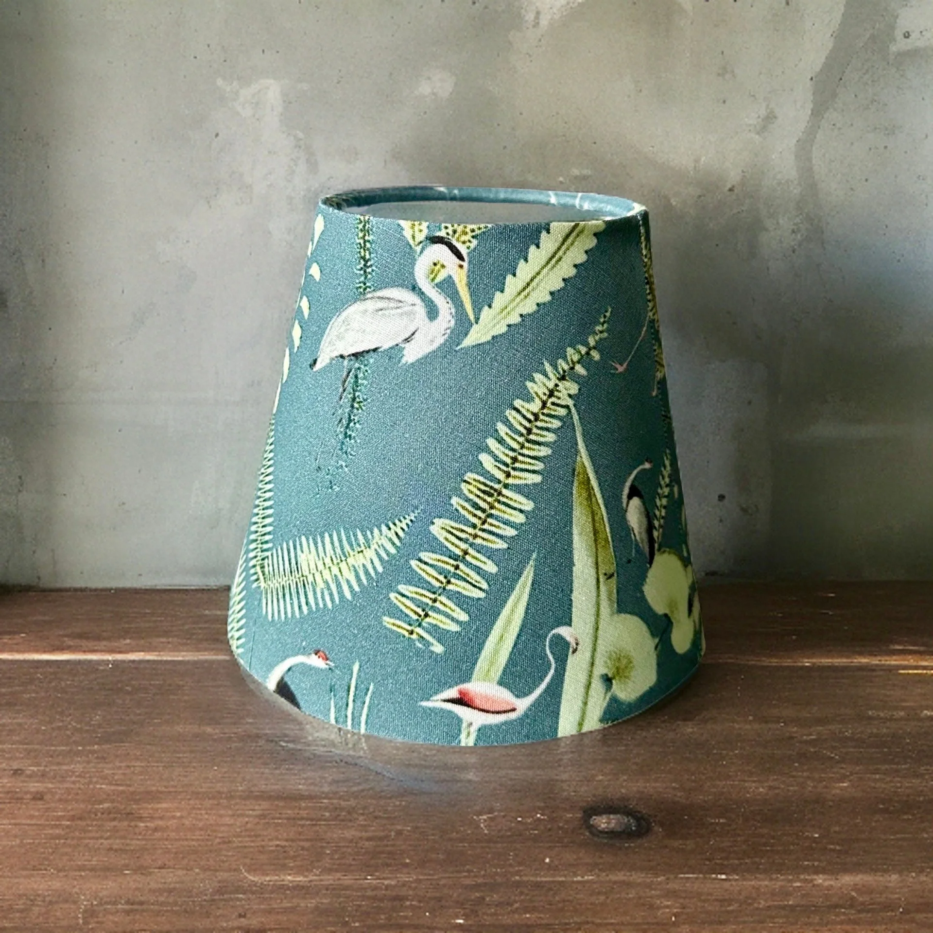 Flamingo Lampshade ~ Blue & Green Shade | Wall Light | Table Lamp | 6 Inch - Image 5
