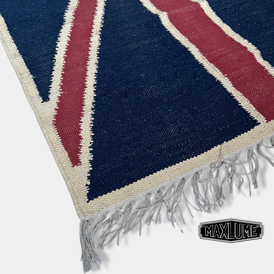 Hand knotted Reversible British Union Jack Jubilee Rug - Image 3