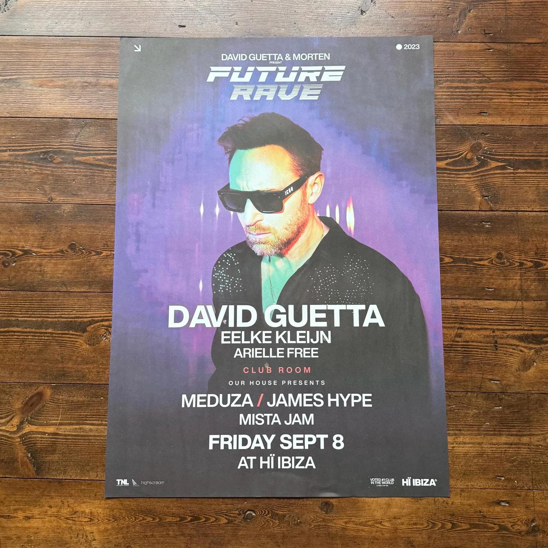 Hï Ibiza ~ David Guetta Genuine Official Framed Dj Artwork Travel Poster | Luxury Black Frame - Image 7