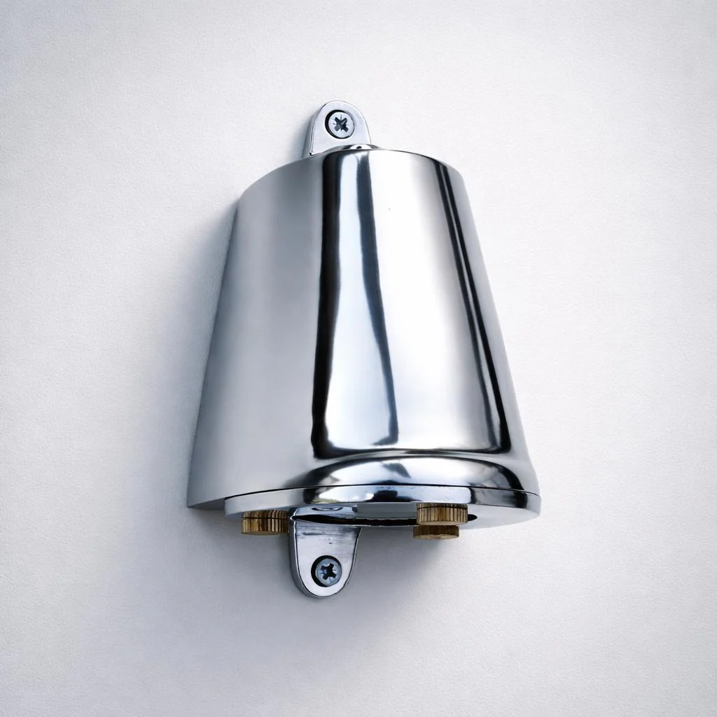 Holt - Polished Aluminium Mast Down Wall Light Mains LED Outdoor & Bathroom - Image 5