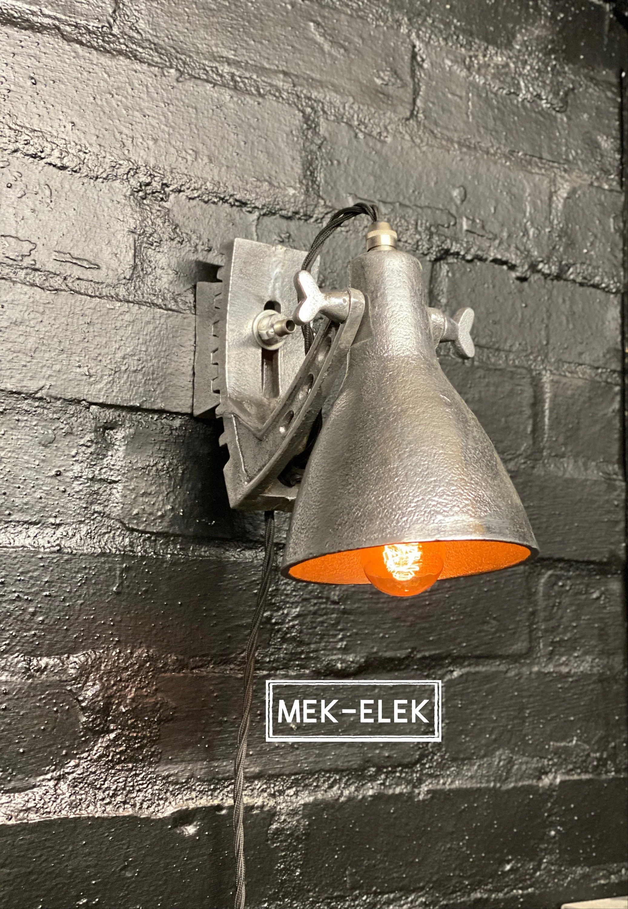 Industrial Wall Light | Bedroom Reading Table | Kitchen Table | Vintage - Image 4