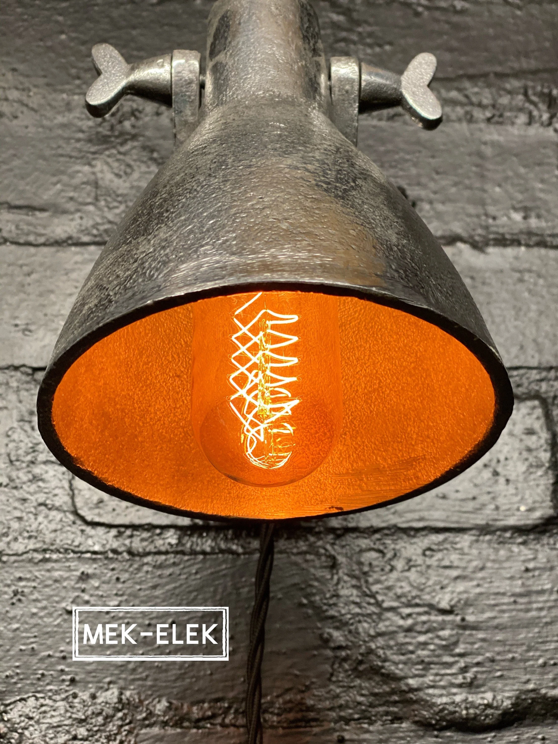 Industrial Wall Light | Bedroom Reading Table | Kitchen Table | Vintage - Image 6