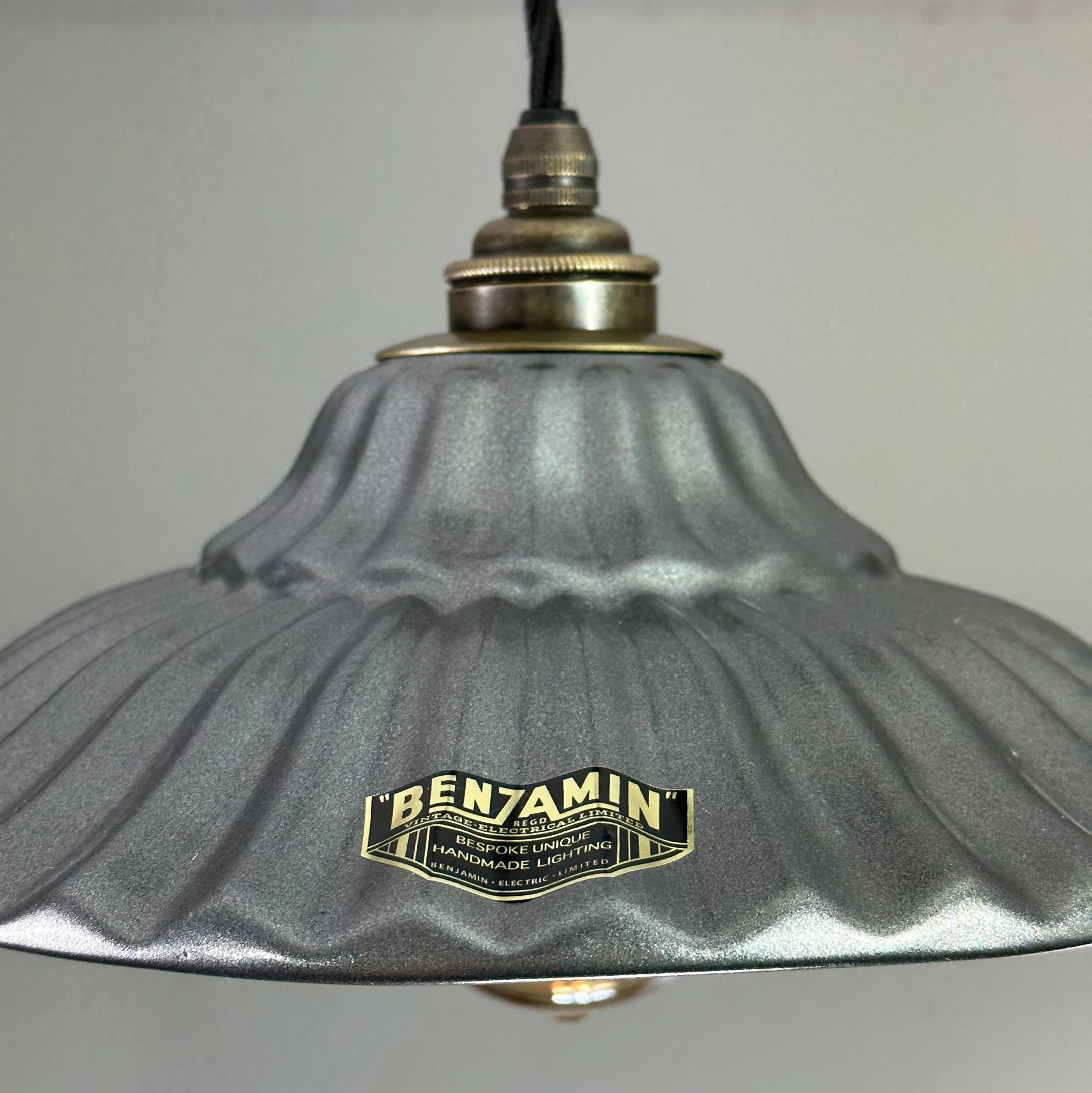 Lenwade ~ Pewter Grey Ceramic Shade Light Ceiling Dining Room Kitchen Table Vintage Edison Filament Lamps Pendant Odette - Image 8