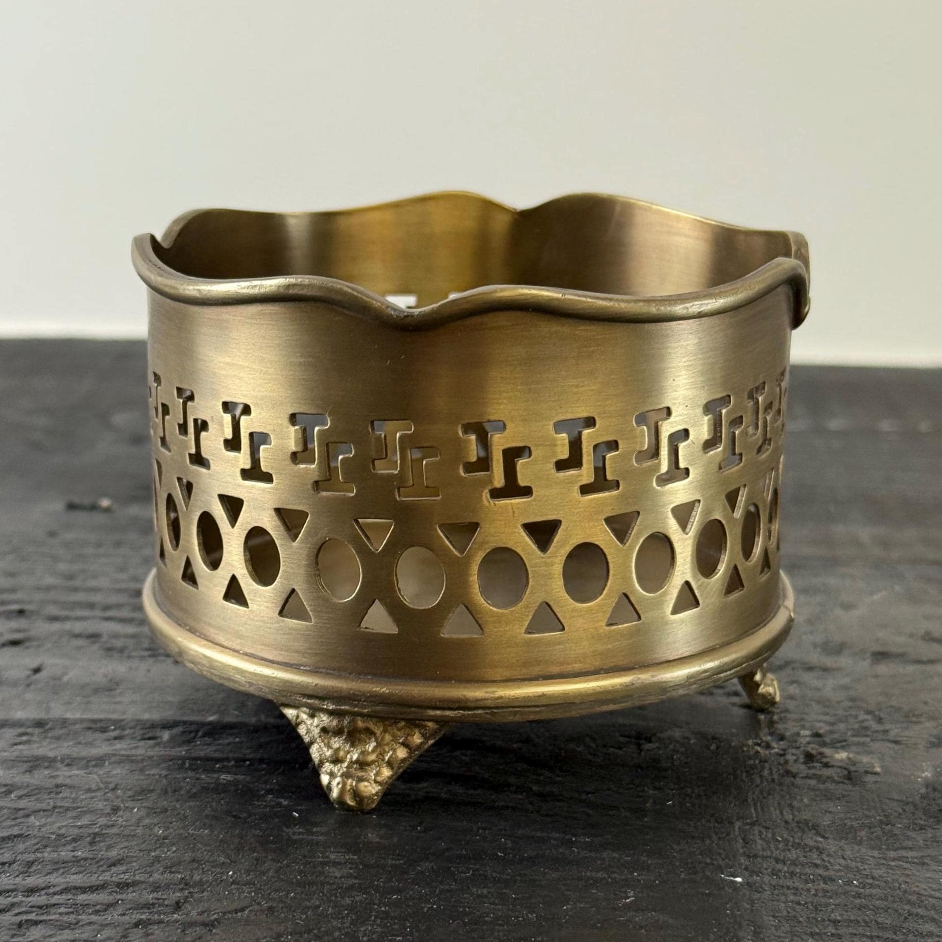 Luxury Vintage Antique Brass Wine Holder Ornante Bottle Stand Barware - Image 5