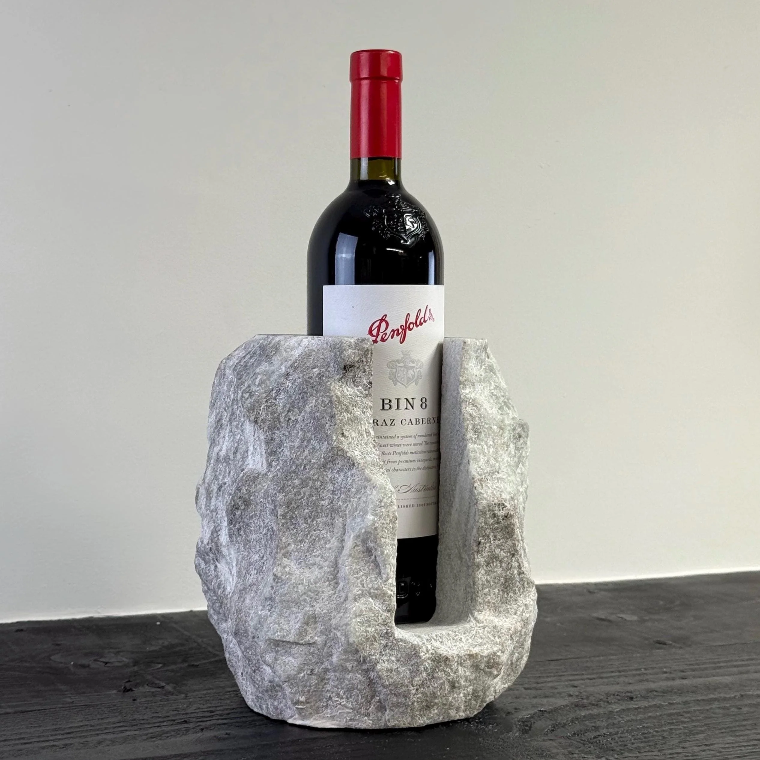 Marble Stone Solid Handcrafted Wine Bottle Holder - Image 3