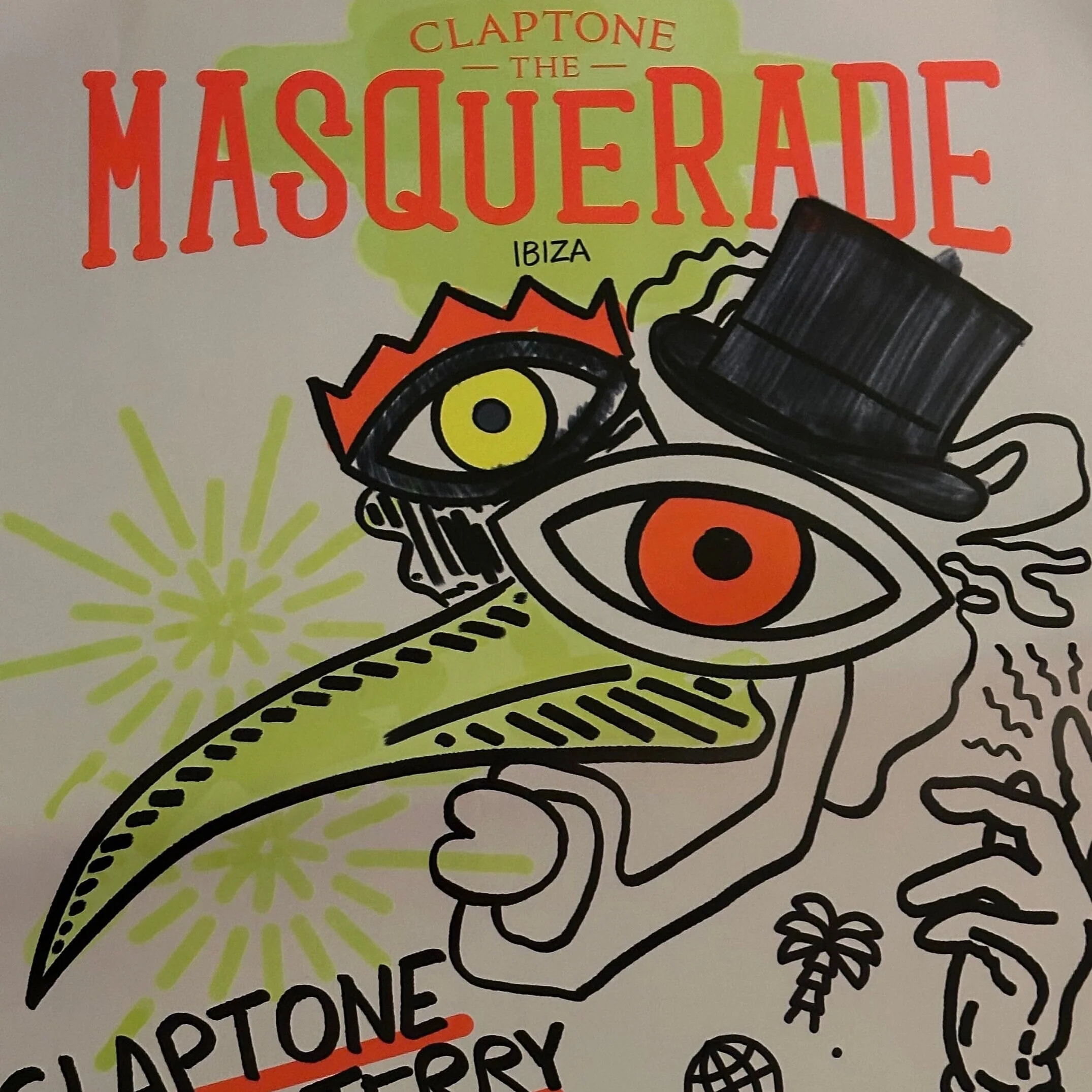 Masquerade ~ Genuine Official Pacha Ibiza Framed Dj Artwork Travel Poster | Luxury Black Frame - Image 4
